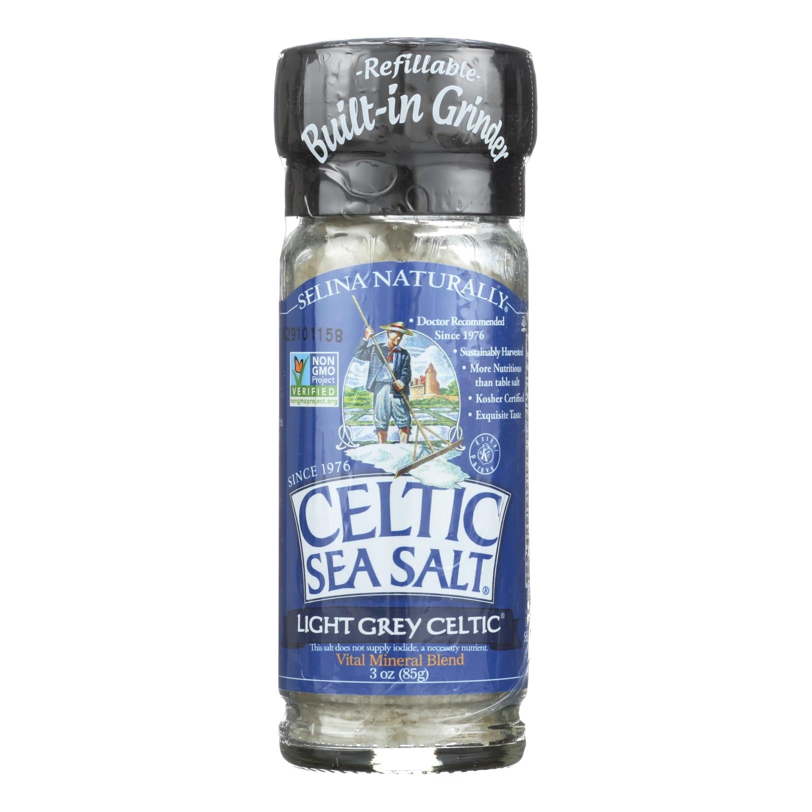 Celtic Sea Salt - Salt Grinder - Case of 6 - 3 oz
