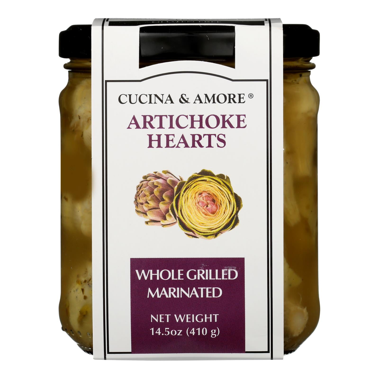 Cucina & Amore - Artichokes Whole Marinated - Case of 6 - 14.5 OZ