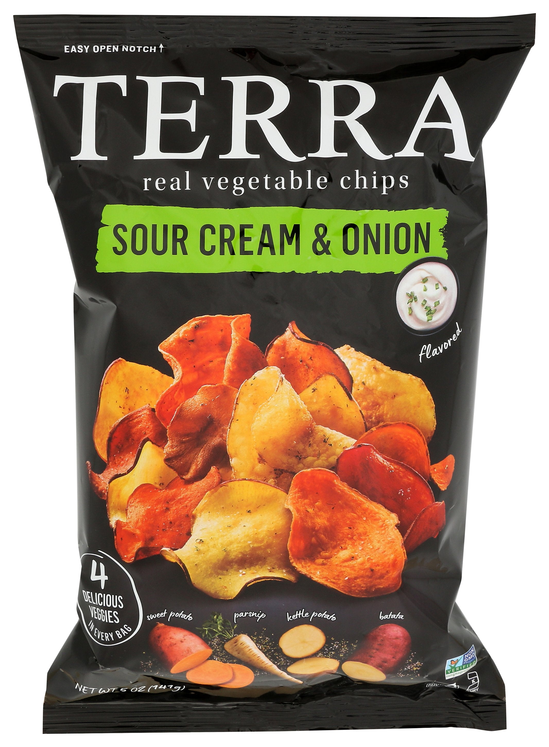 TERRA CHIPS CHIP SOUR CREAM AND ONION - Case of 12