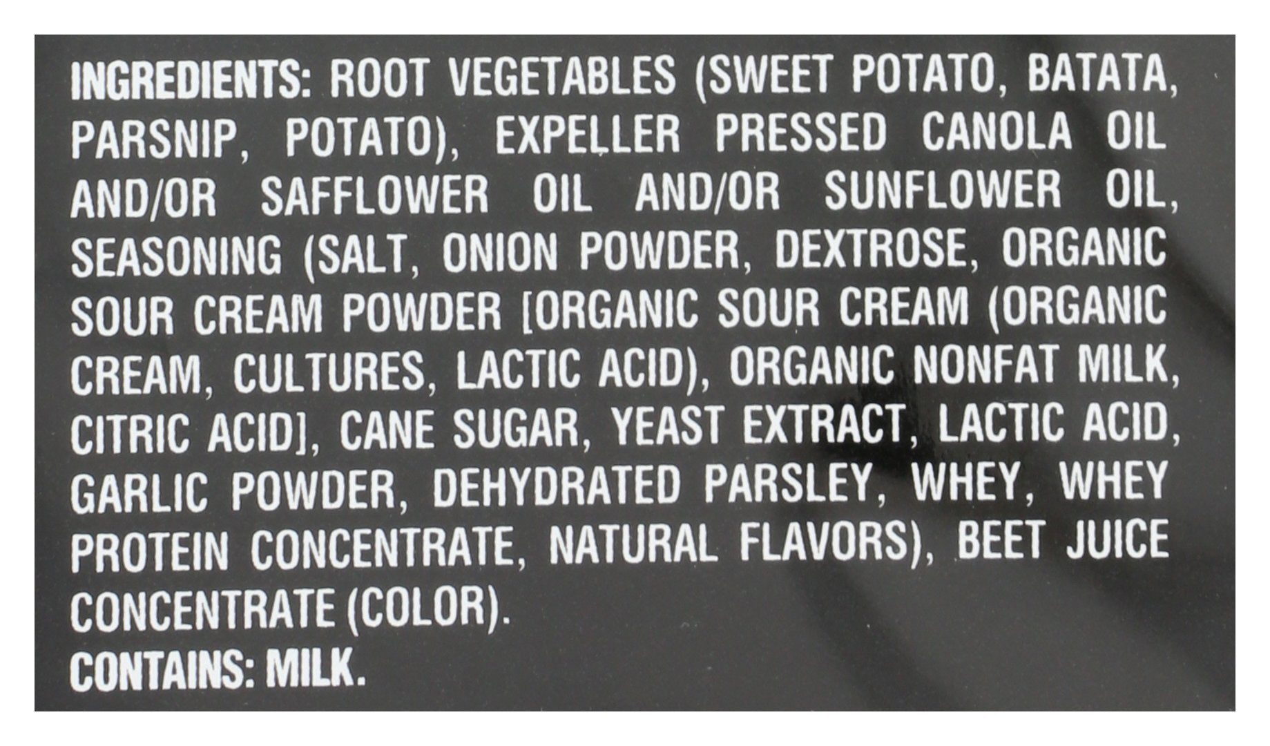 TERRA CHIPS CHIP SOUR CREAM AND ONION - Case of 12