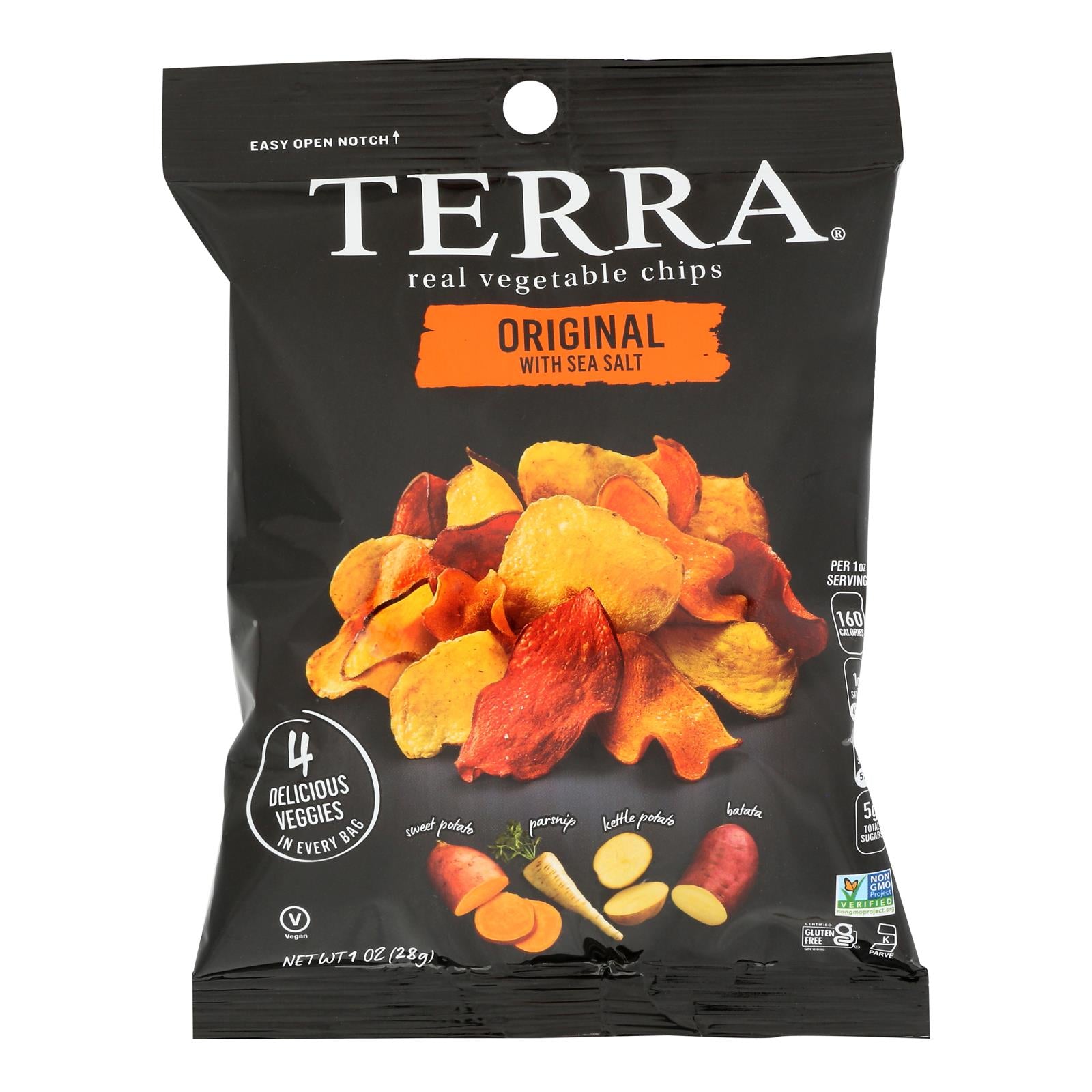 Terra Chips Exotic Vegetable Chips - Original - Case Of 24 - 1 Oz.