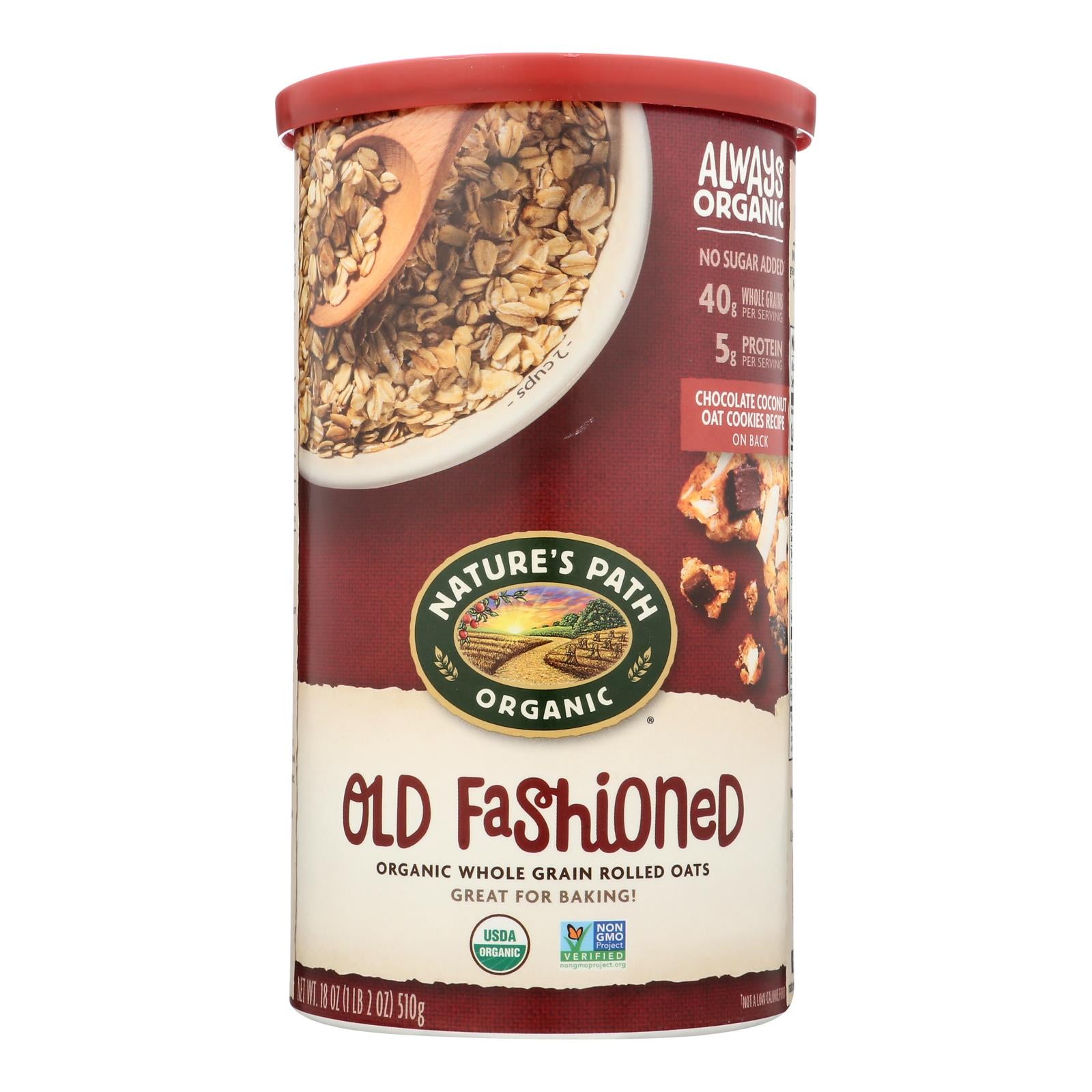 Nature's Path Oats - Old Fashioned - Case Of 6 - 18 Oz.