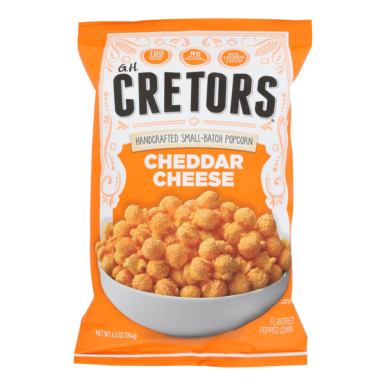 G.h. Cretors Just The Cheese Corn - Cheese Corn - Case Of 12 - 6.5 Oz.