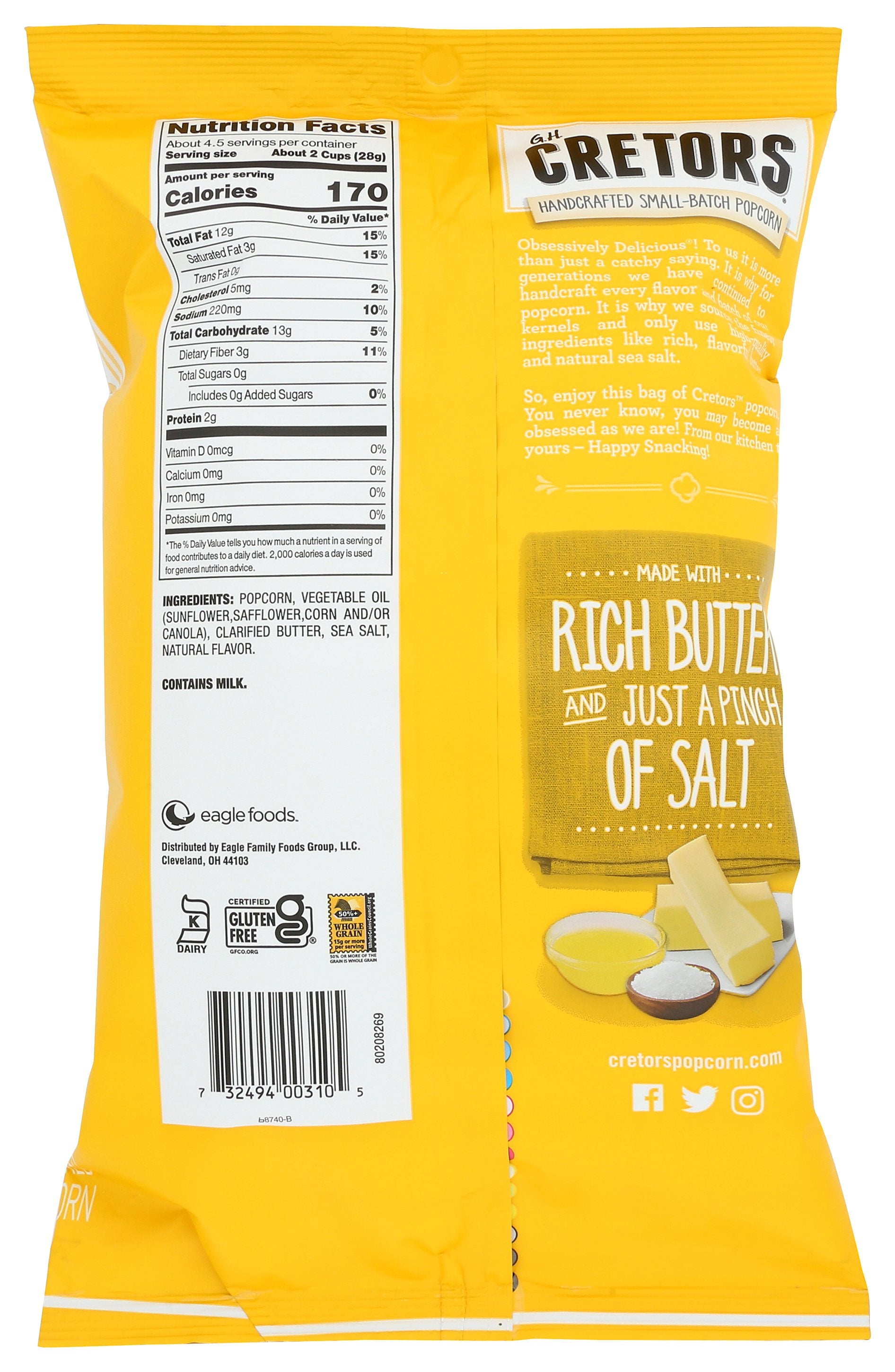 GH CRETORS POPCORN FARMHS BTR - Case of 12