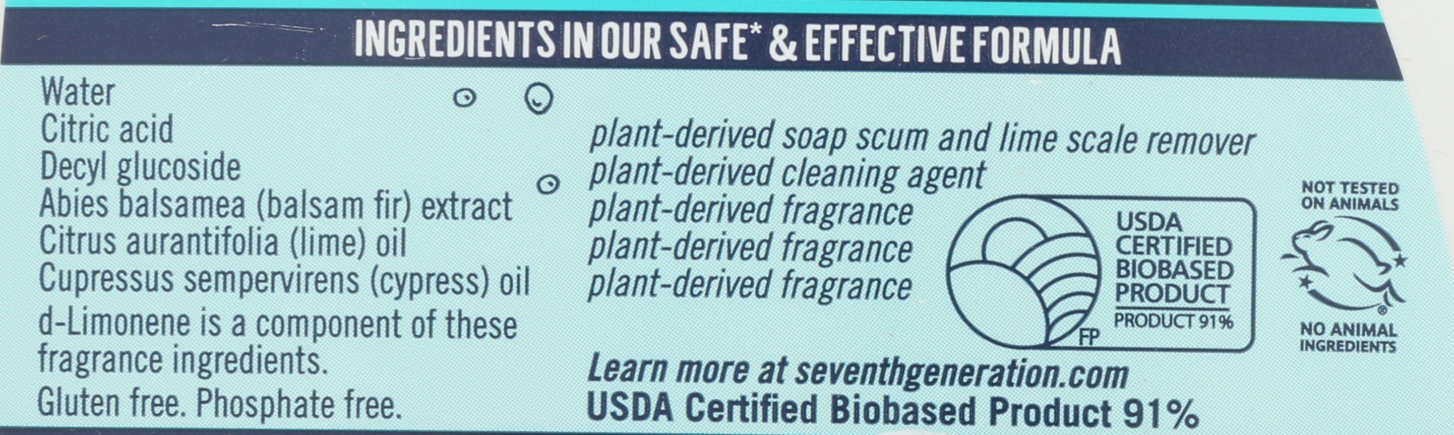 SEVENTH GENERATION CLEANER BATHROOM - Case of 8