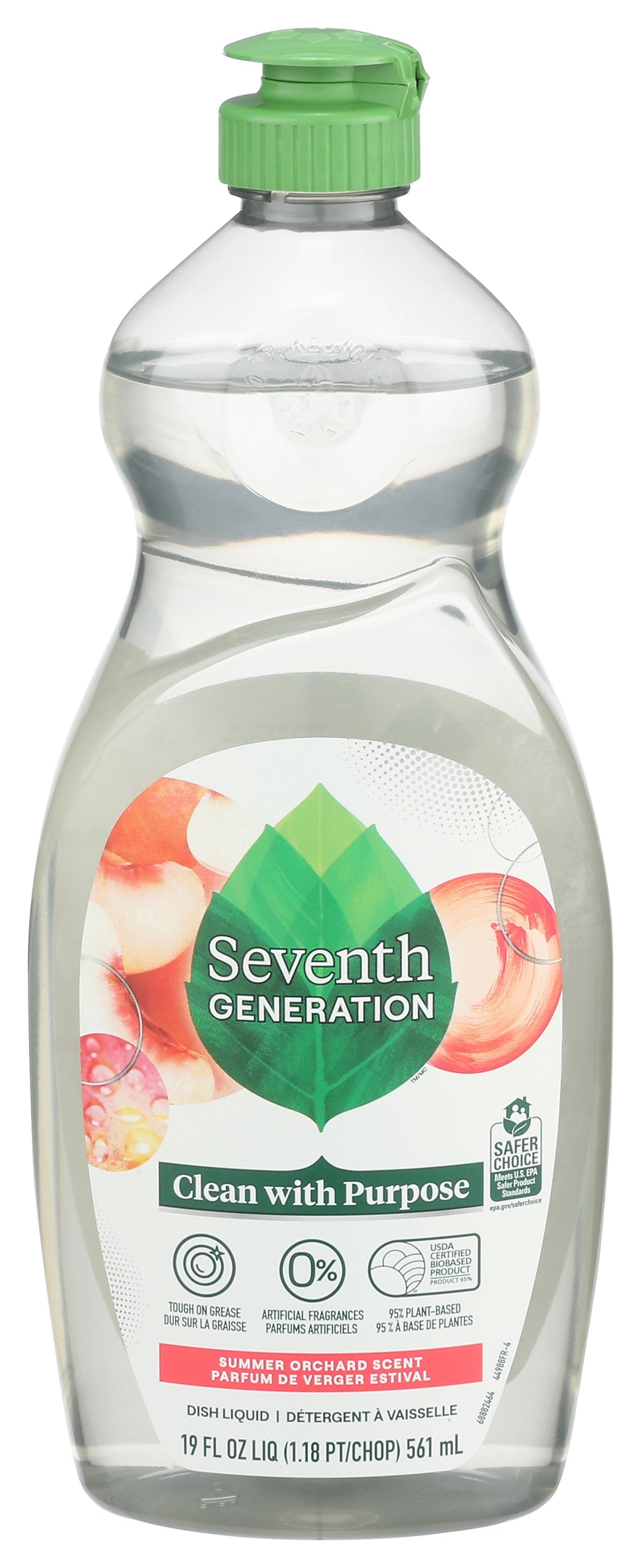 SEVENTH GENERATION DISHWASH SUMMER ORCHARD - Case of 6