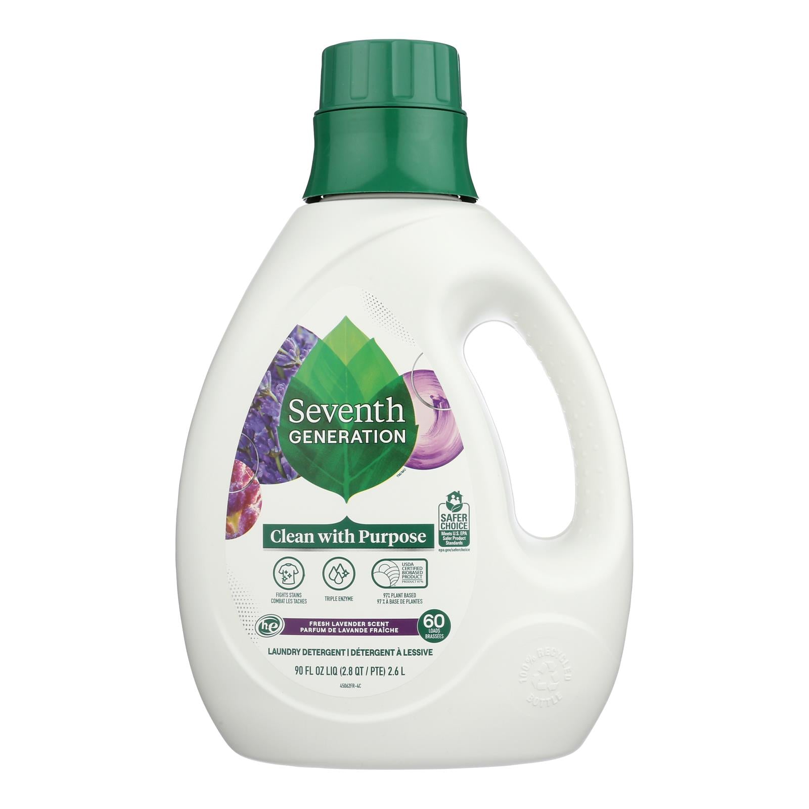 Seventh Generation - Liquid Laundry Lavender - Case Of 4-90 Fz