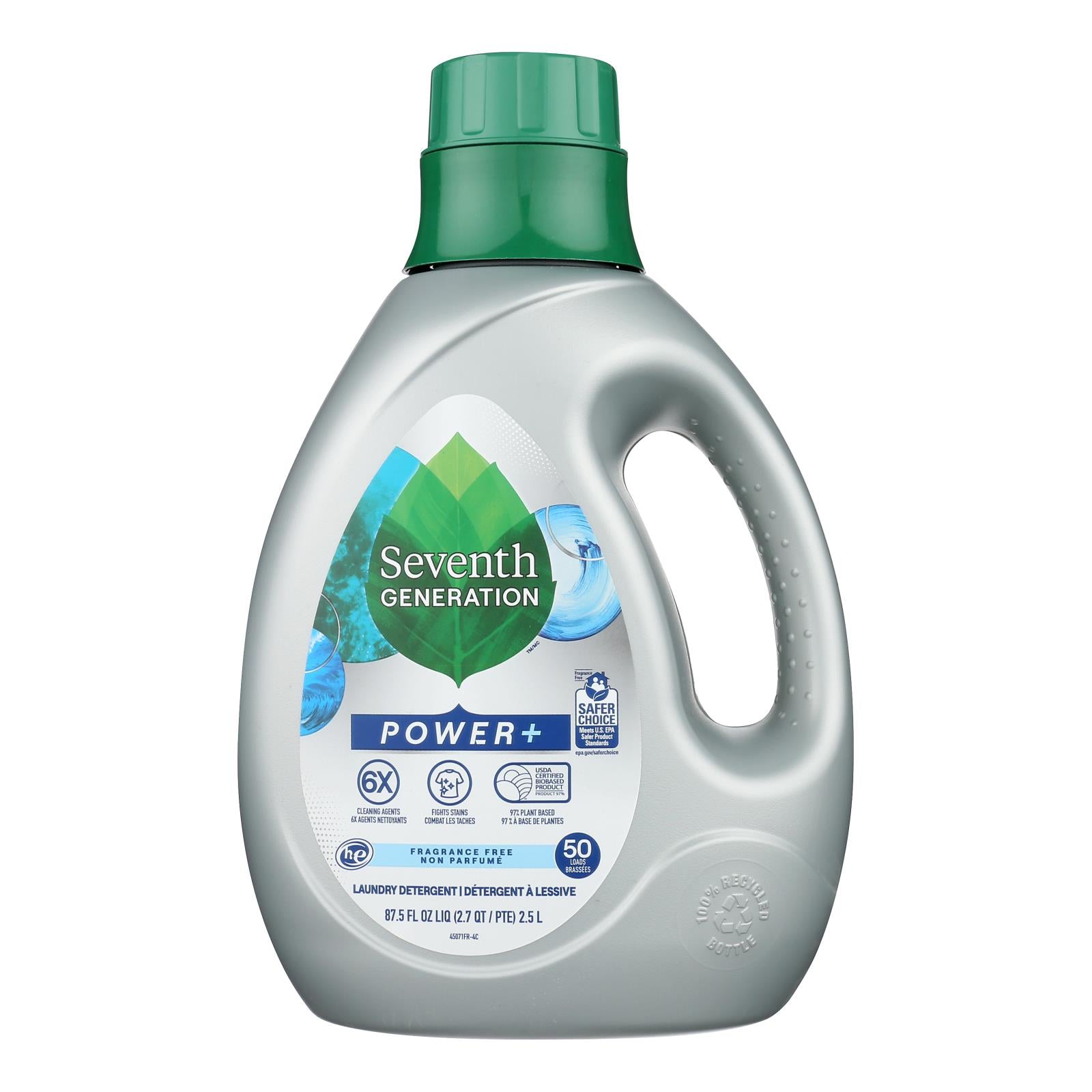 Seventh Generation - Liquid Laundry Pwr Free Clear - Case of 4-87.5 FZ