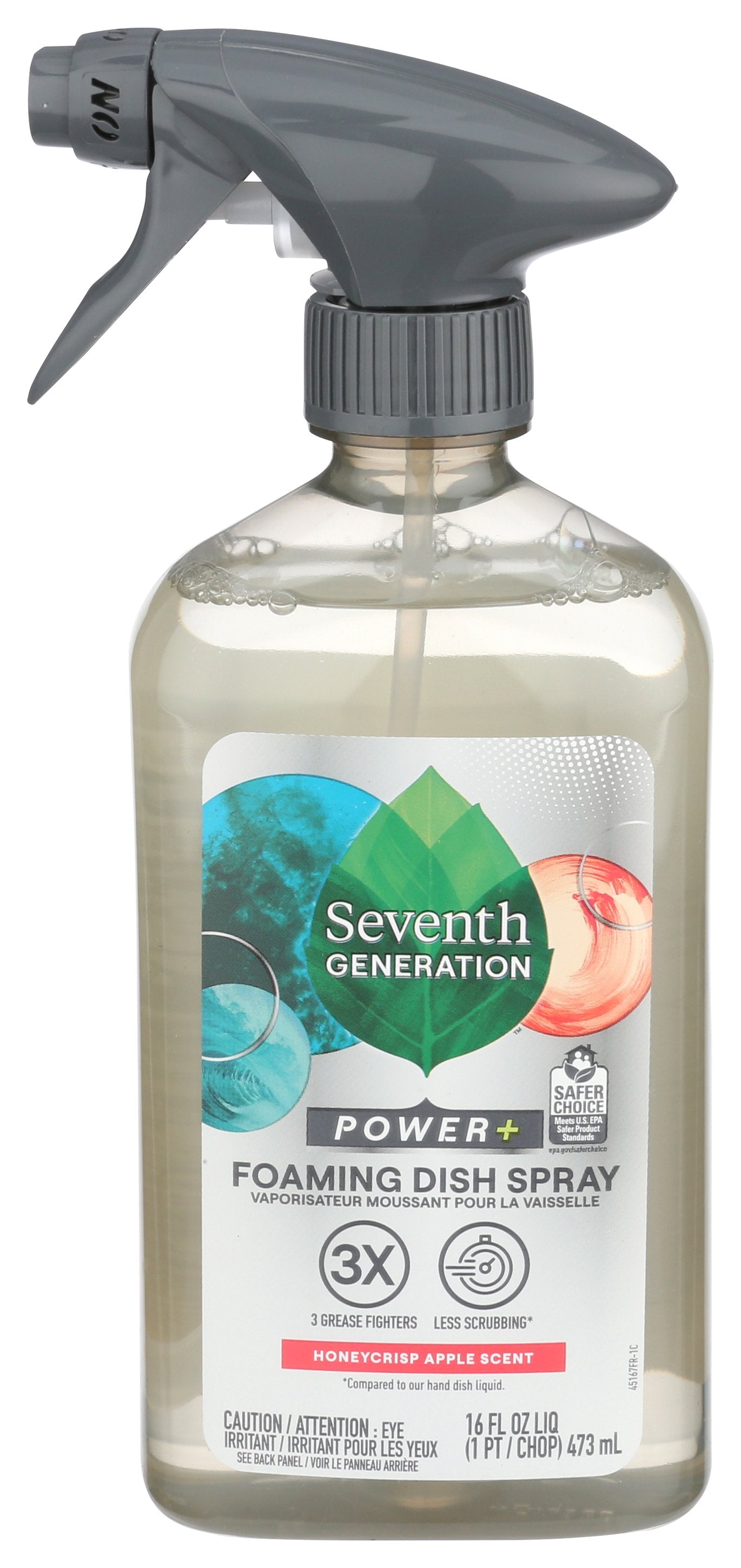 SEVENTH GENERATION SPRAY DISH FOAM APPLE - Case of 6
