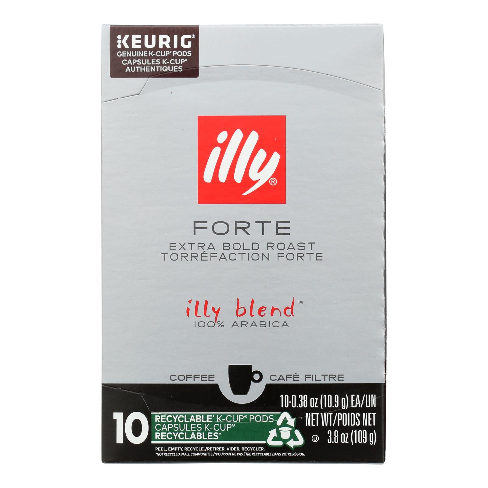 Illy Caffe Coffee - Coffee Kcups Extra Dk Rst - Case of 6 - 10 CT