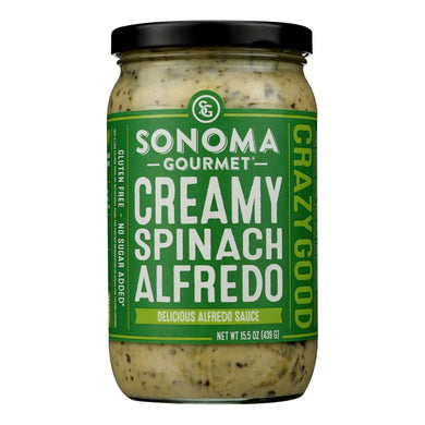 Sonoma Gourmet - Sauce Creamy Spinach Alfredo - Case Of 6-15.5 Oz
