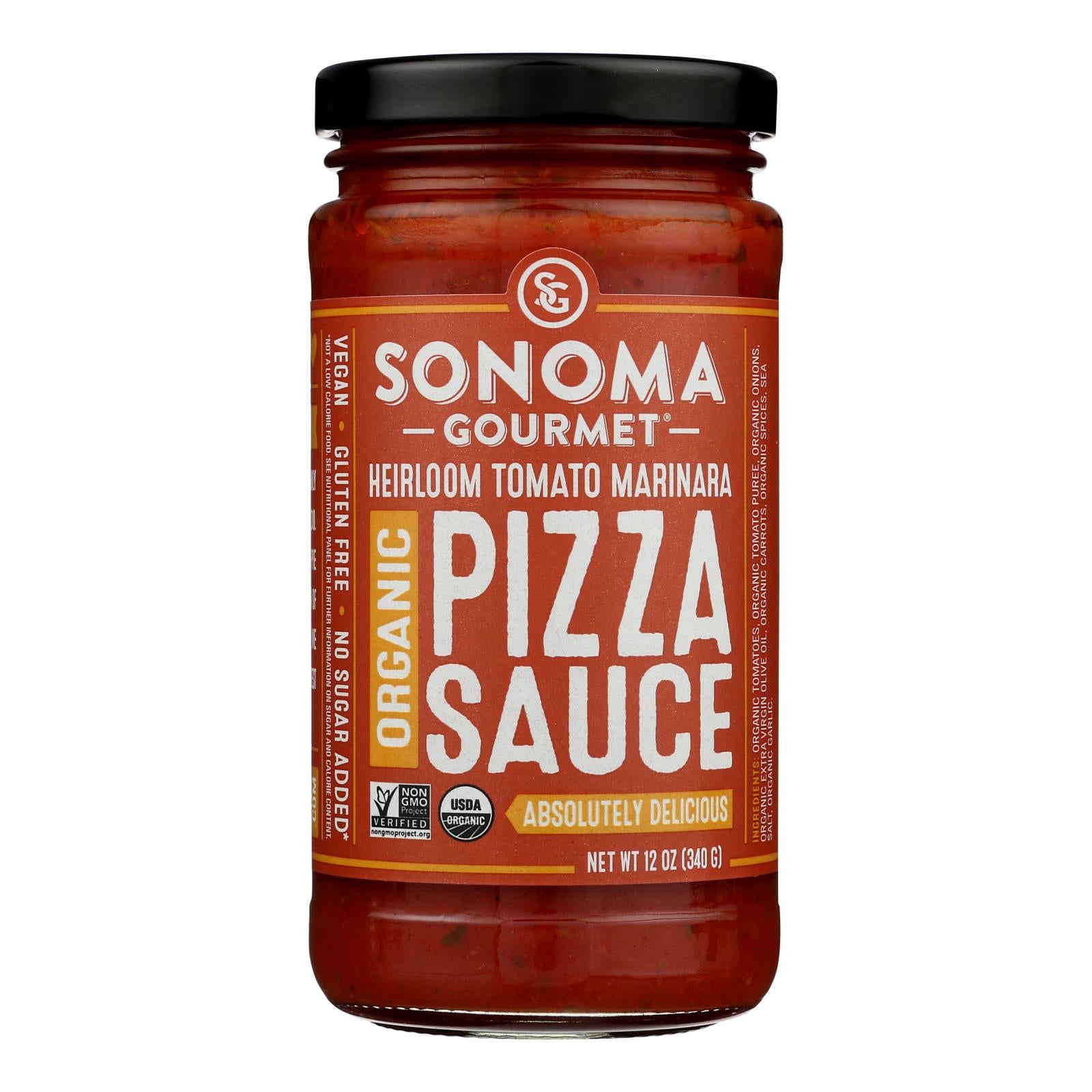 Sonoma Gourmet - Pza Sauce Hlm Tom Mrnra - Case of 6-12 OZ