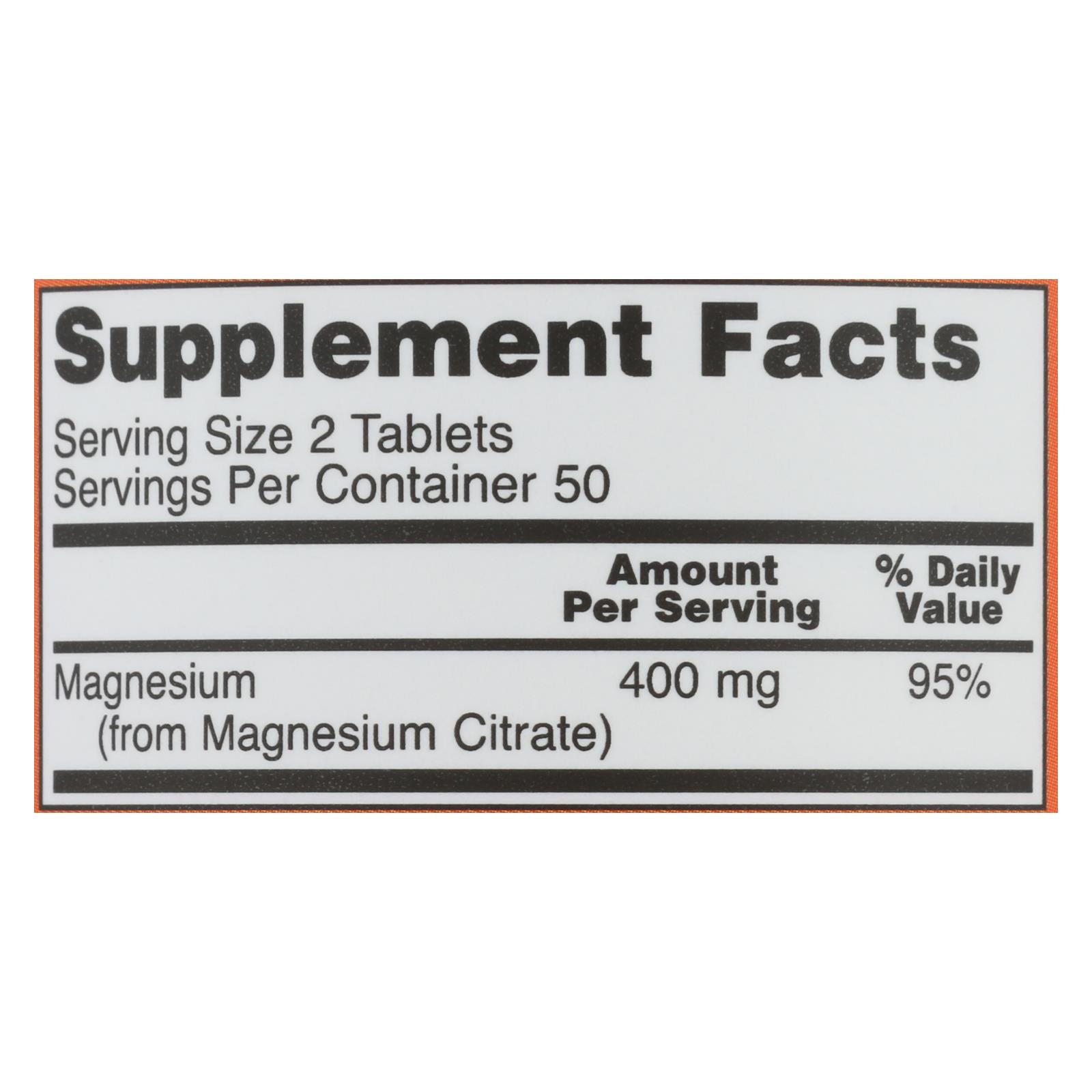 Now Foods - Magnesium Citrate - 1 Each-100 TAB