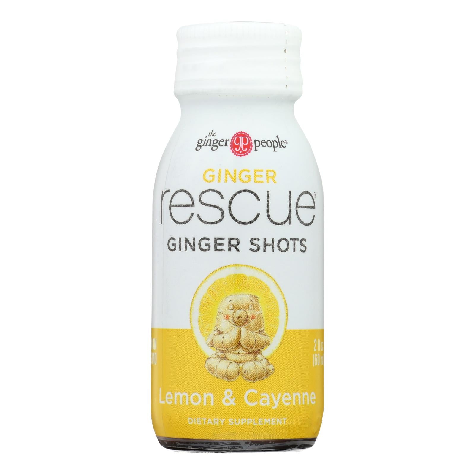 Ginger People - Ginger Shot Rescue Lemon Cynn - Case of 12 - 2 FZ