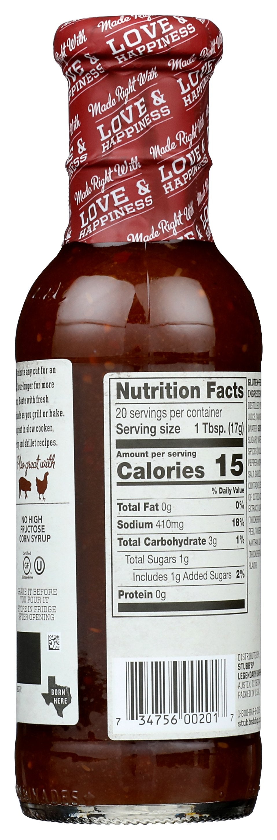 STUBBS MARINADE BEEF - Case of 6