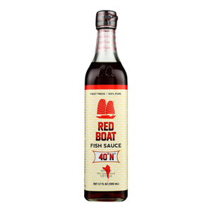 Red Boat Fish Sauce's Primary Ingredient  - Case Of 12 - 17 Oz