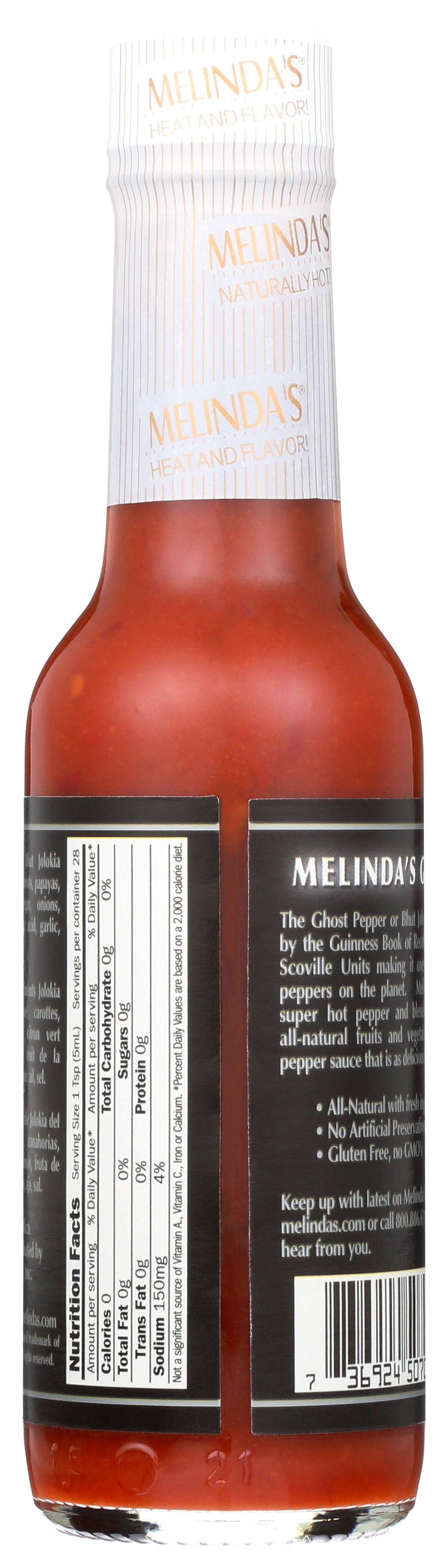 MELINDAS HOT SAUCE GHOST PEPPER - Case of 12
