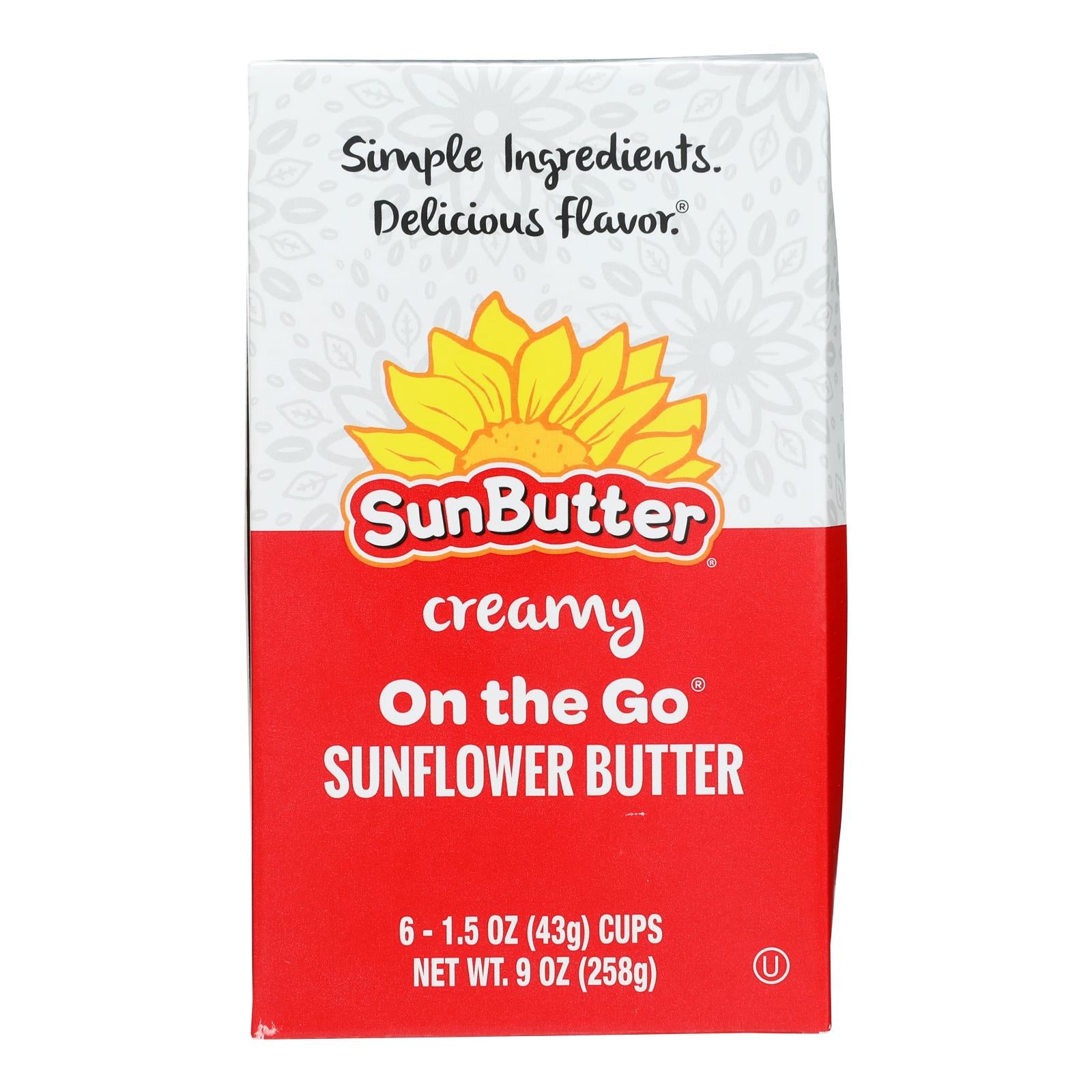 Sunflower Butter - Sunflower Butter On The Go Cups - Case of 6-9 Ounces