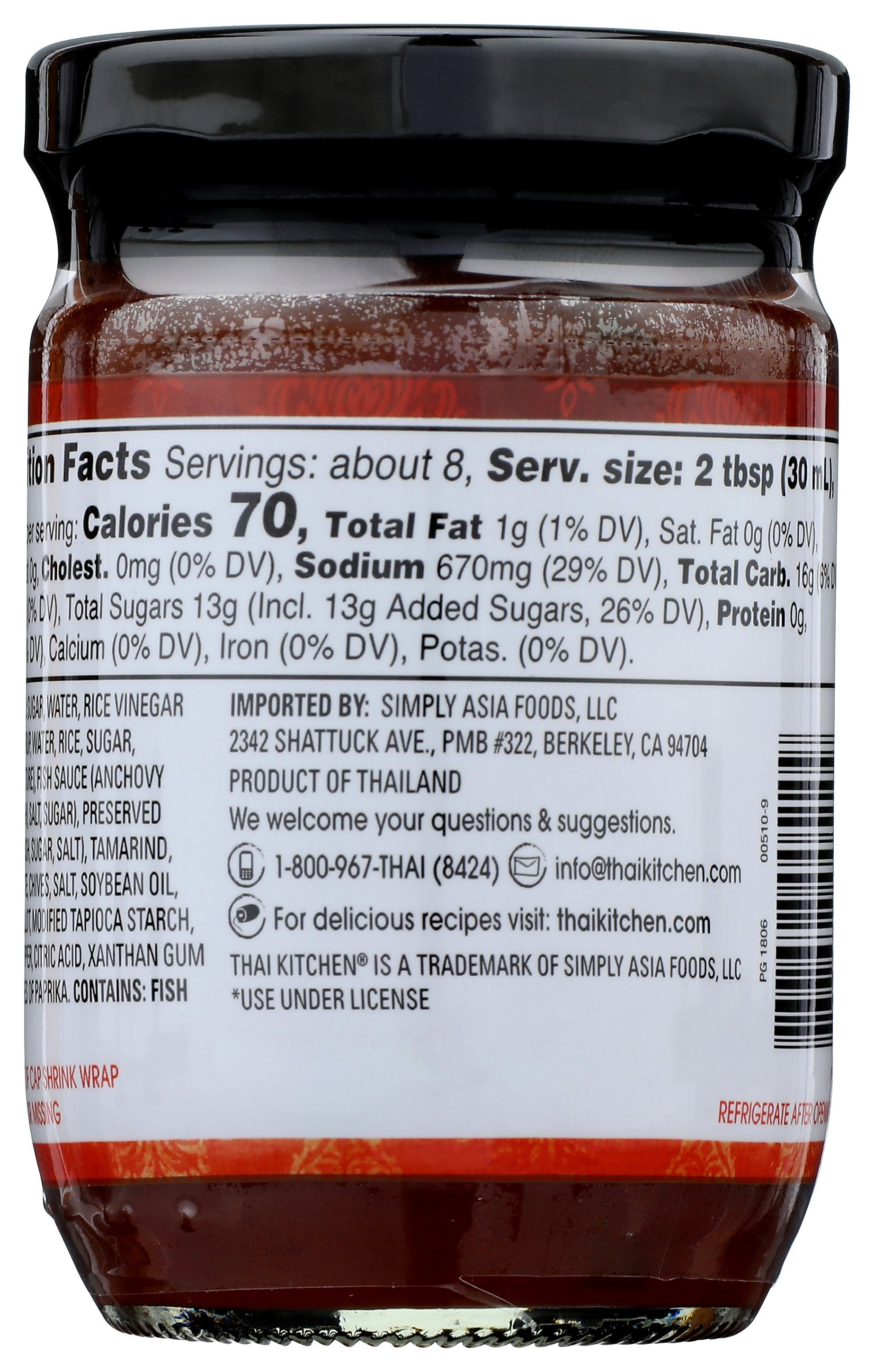 THAI KITCHEN SAUCE PAD THAI - Case of 6