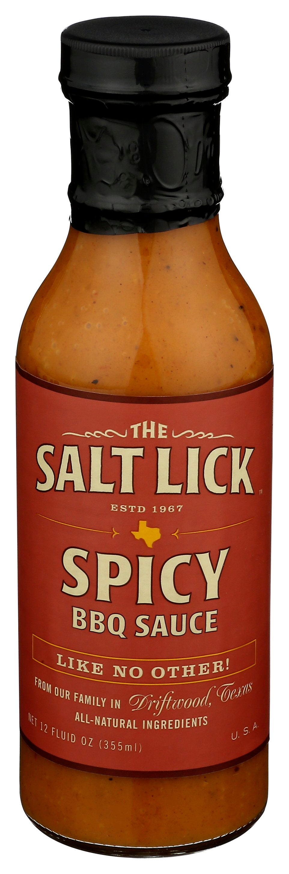 SALT LICK SAUCE BBQ SPICY - Case of 6