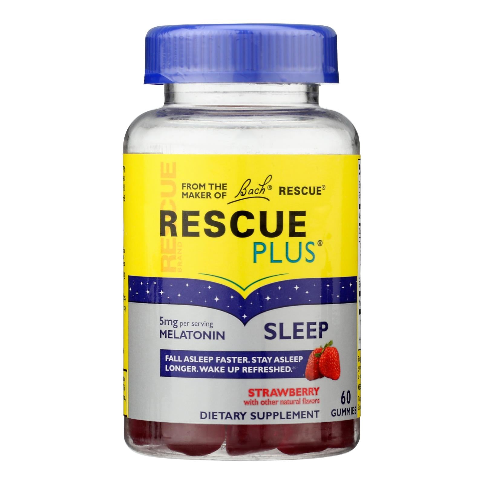 Bach Rescue Remedy Plus Sleep Gummy Strawberry - 60 Count