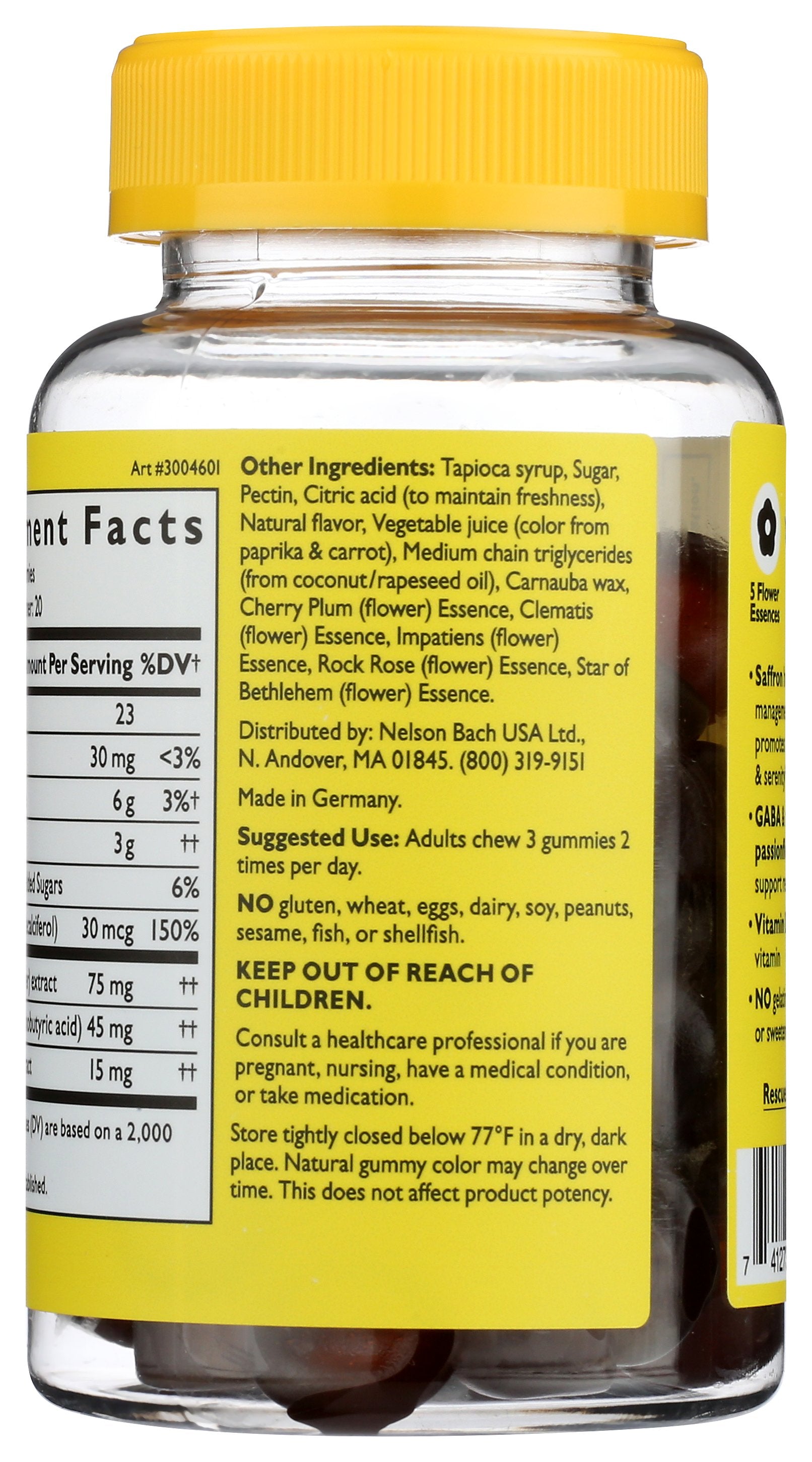 NELSON BACH MOOD STRESS GUMMY - Case of 3
