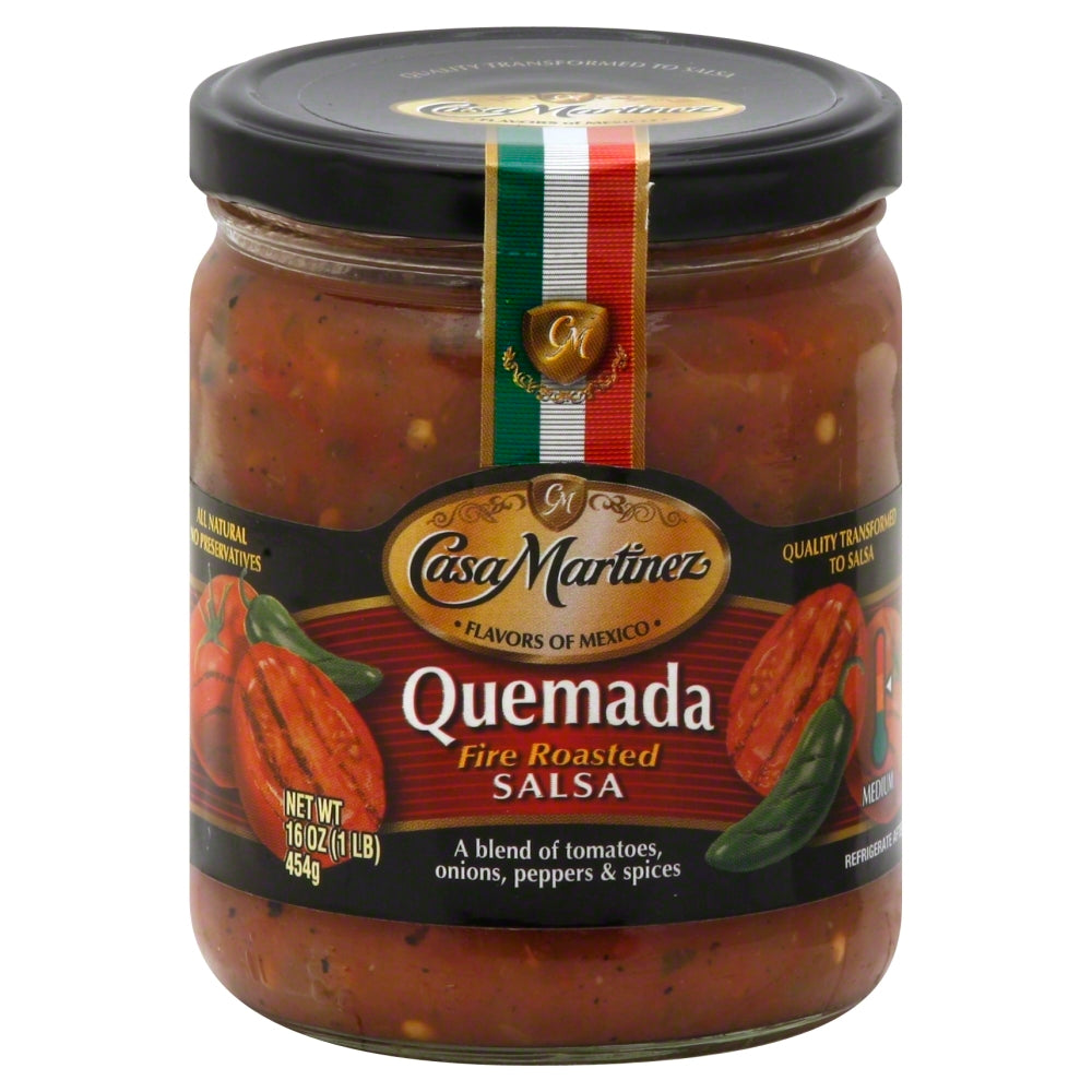 Casa Martinez Salsa Quemada Fire Roasted - Case of 6 - 16 oz