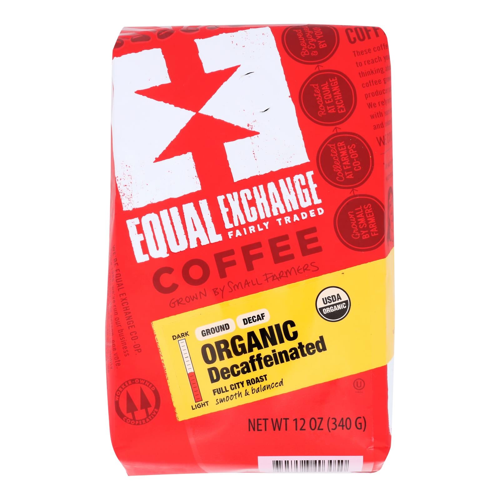 Equal Exchange Organic Drip Coffee - Decaf - Case Of 6 - 12 Oz.