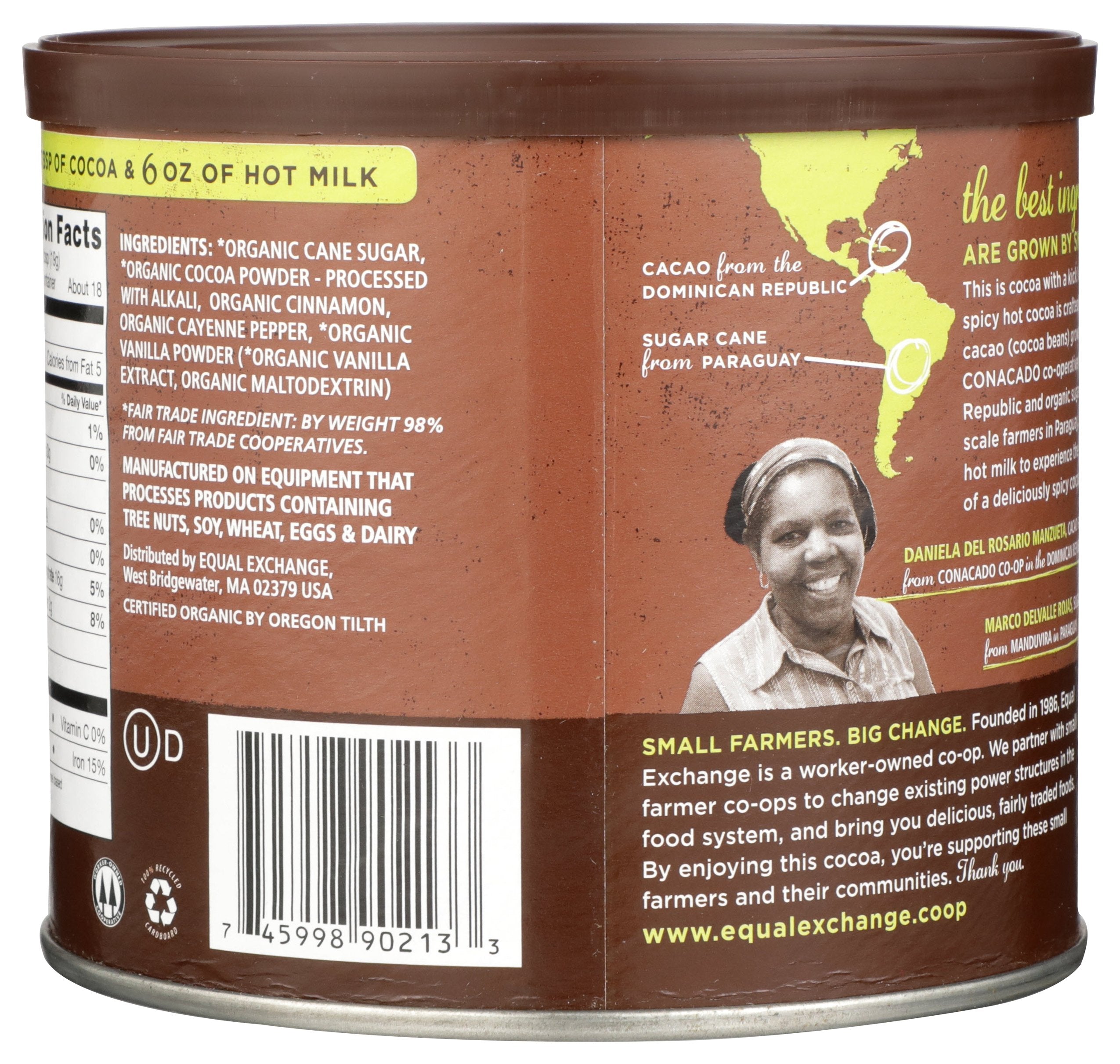 EQUAL EXCHANGE COCOA MIX HOT SPICY ORG - Case of 6