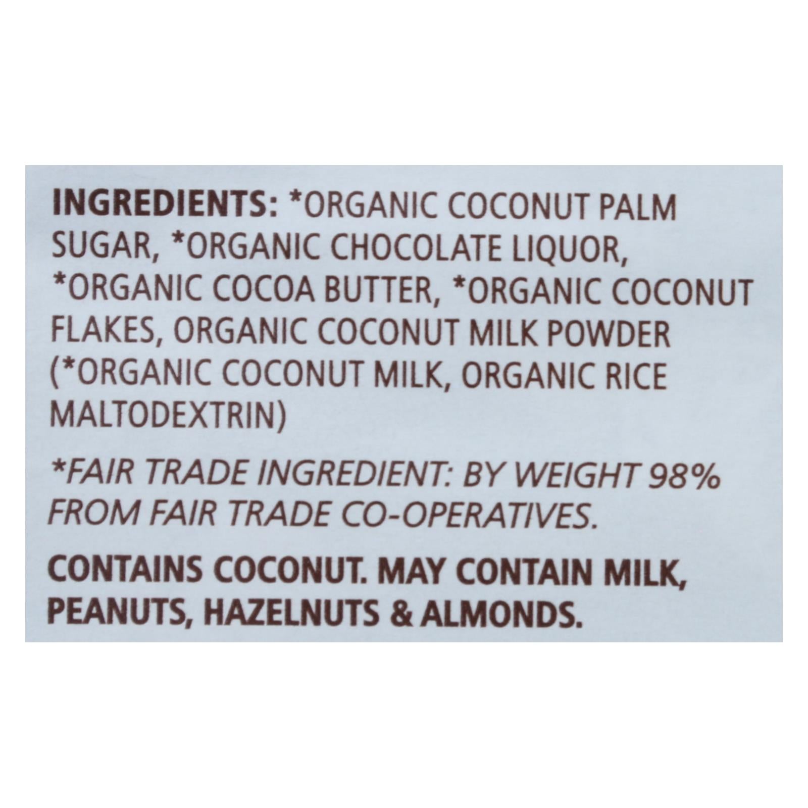 Equal Exchange - Bar Dark Chocolate Coconut - Case of 12 - 2.8 OZ