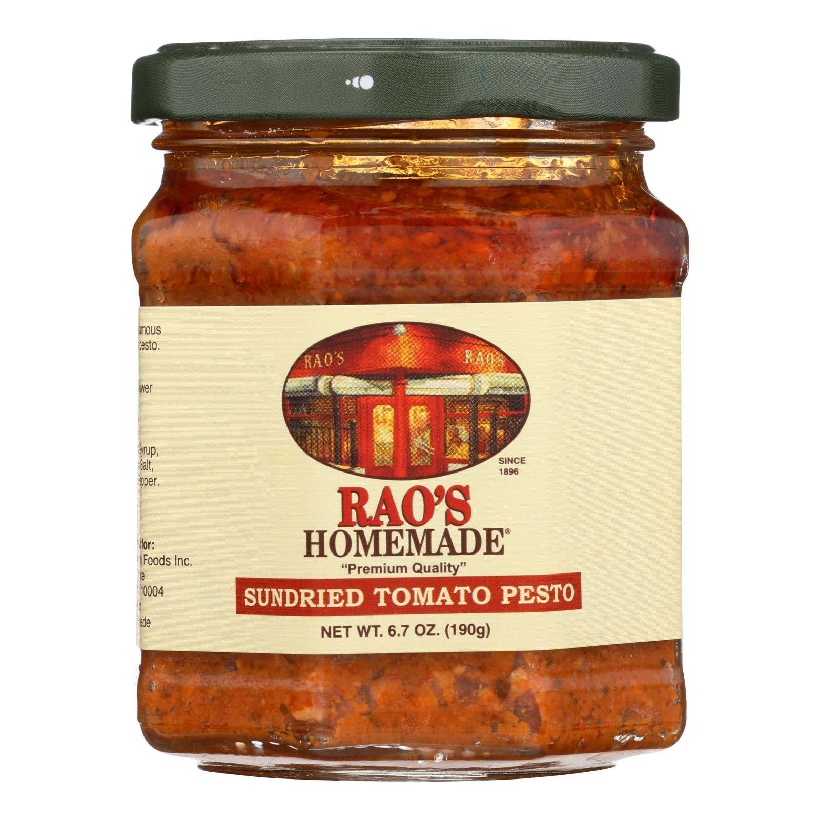 Rao's Specialty Food - Pesto Sun Dried Tomato - Case of 6 - 6.7 OZ