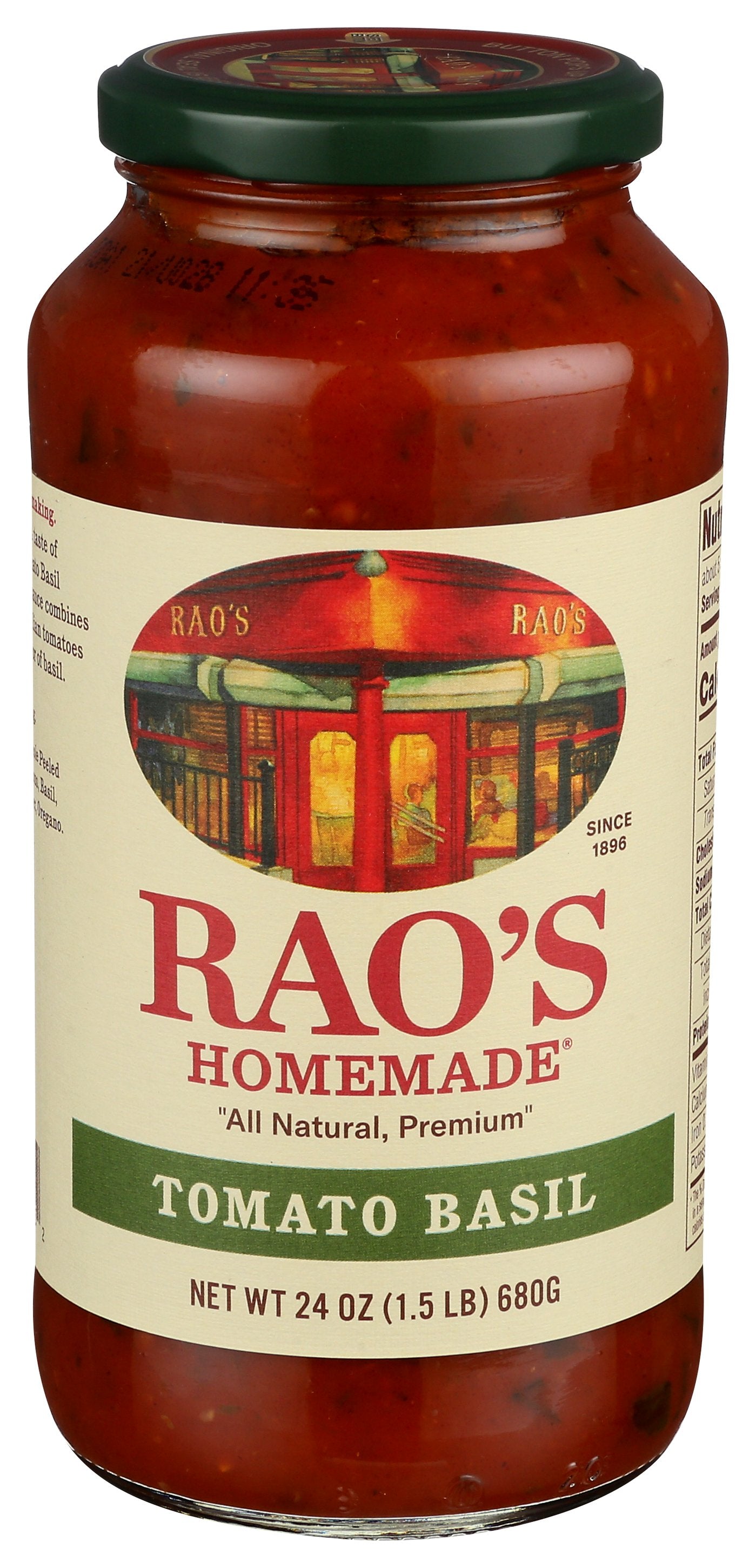 RAOS SAUCE TMO BASIL - Case of 12