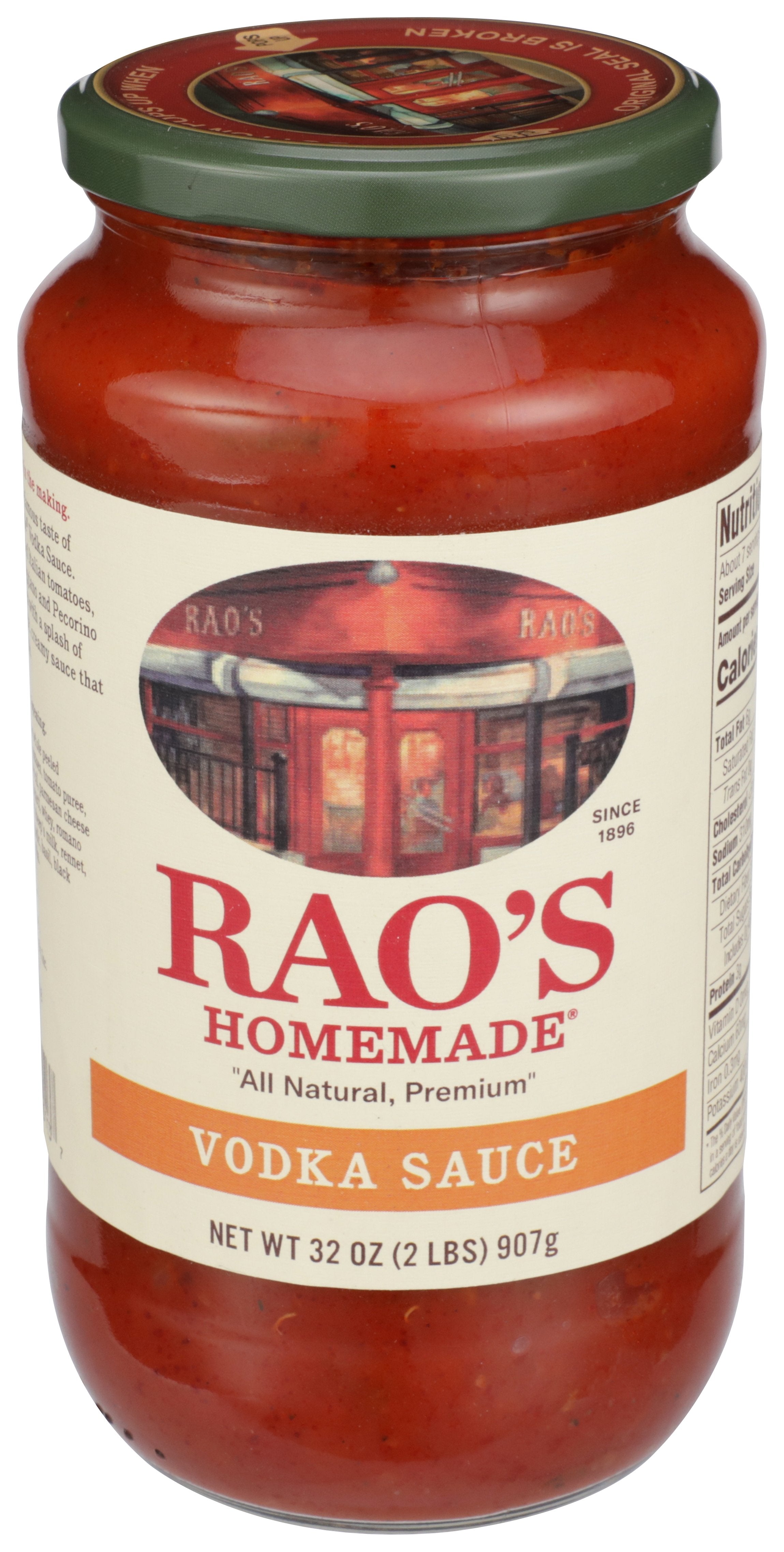 RAOS SAUCE VODKA - Case of 6 [PASTA SAUCE - 32 OZ]