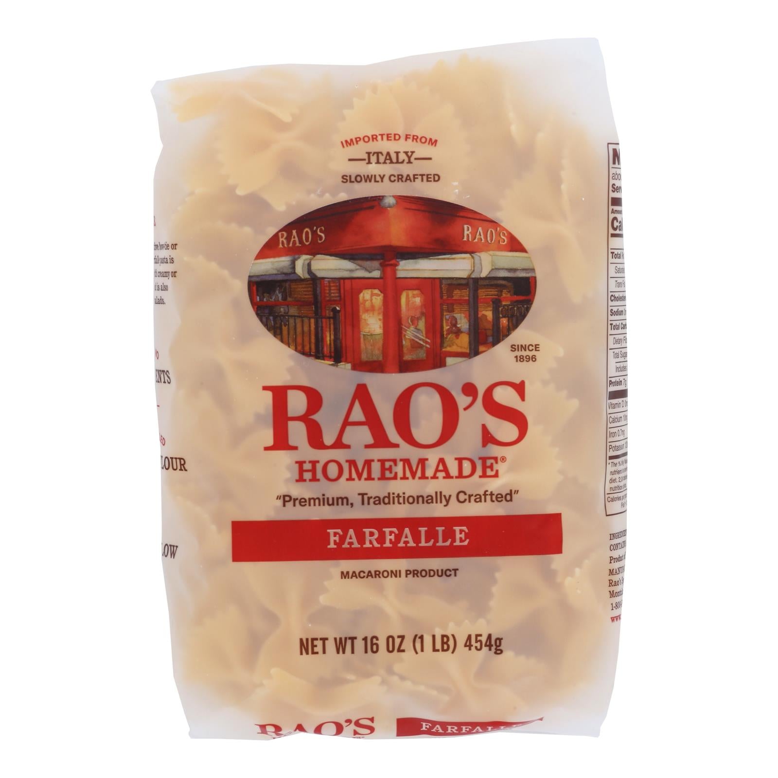 Rao's - Pasta Farfalle - Case Of 6-16 Oz