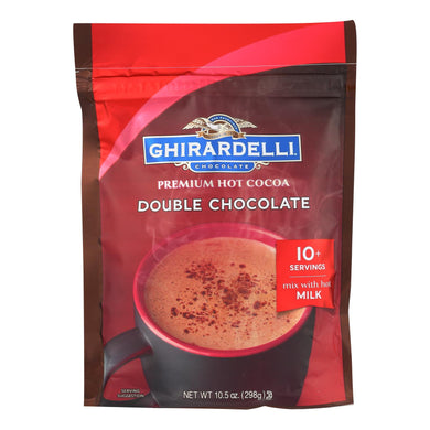 Ghirardelli Hot Cocoa - Premium - Double Chocolate - 10.5 Oz - Case Of 6