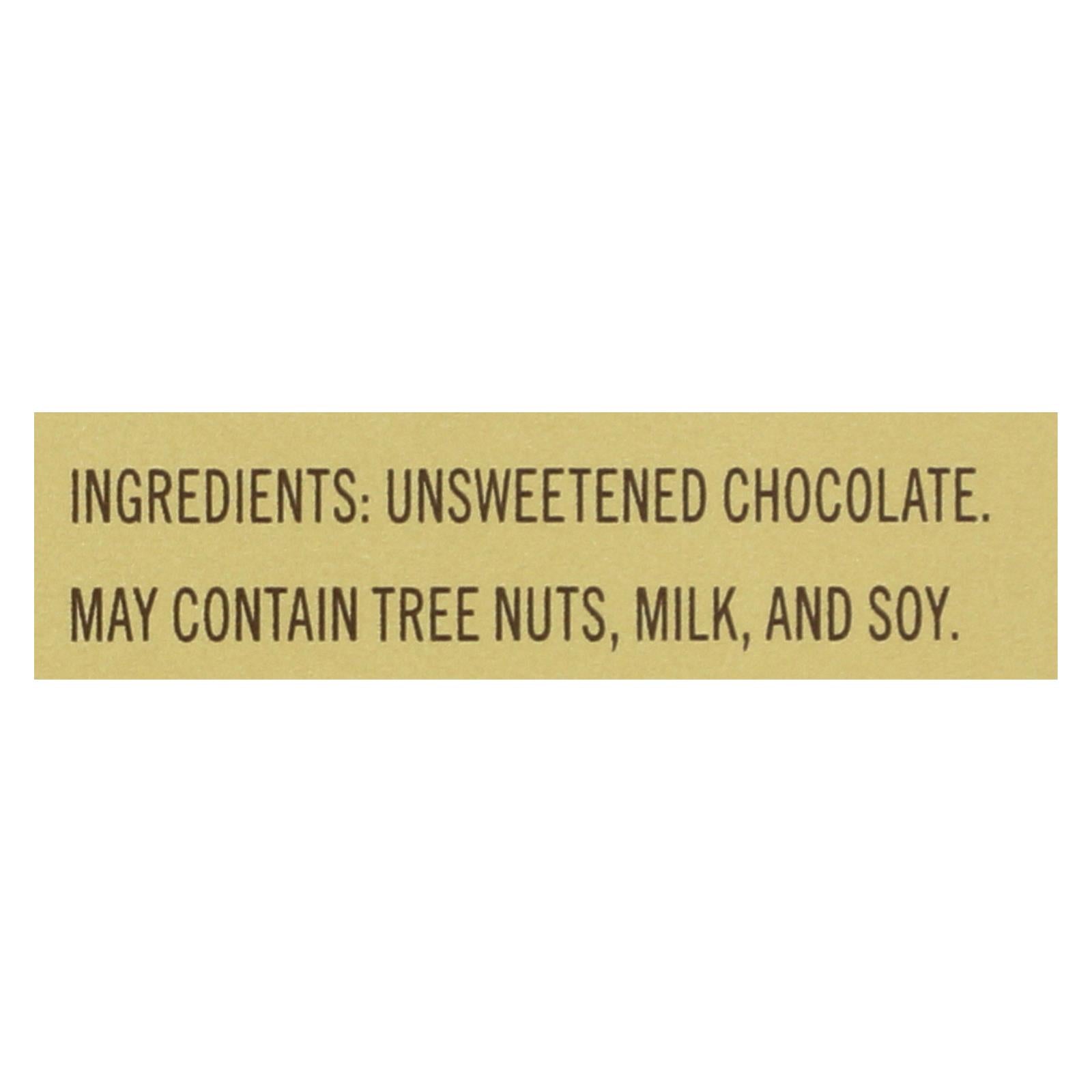 Ghirardelli Premium Baking Bar - 100% Cacao Unsweetened Chocolate - Case of 12 - 4 oz