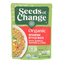 Load image into Gallery viewer, Seeds Of Change Organic Microwavable Spanish Style Rice With Quinoa - Case Of 12 - 8.5 Oz.