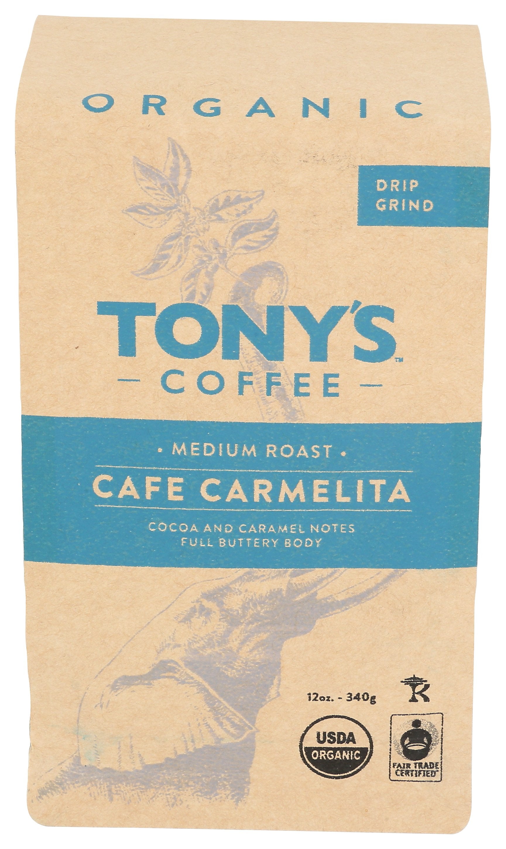 TONYS COFFEE COFFEE GRND CARMELITA - Case of 6