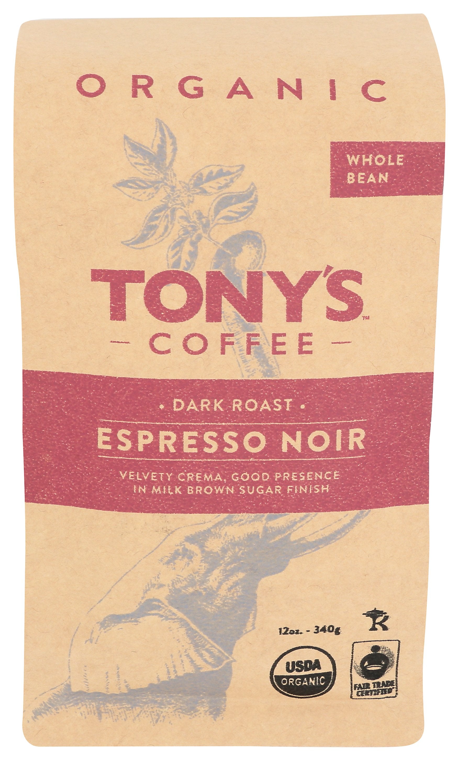 TONYS COFFEE COFFEE WB ESPRESSO NOIR - Case of 6