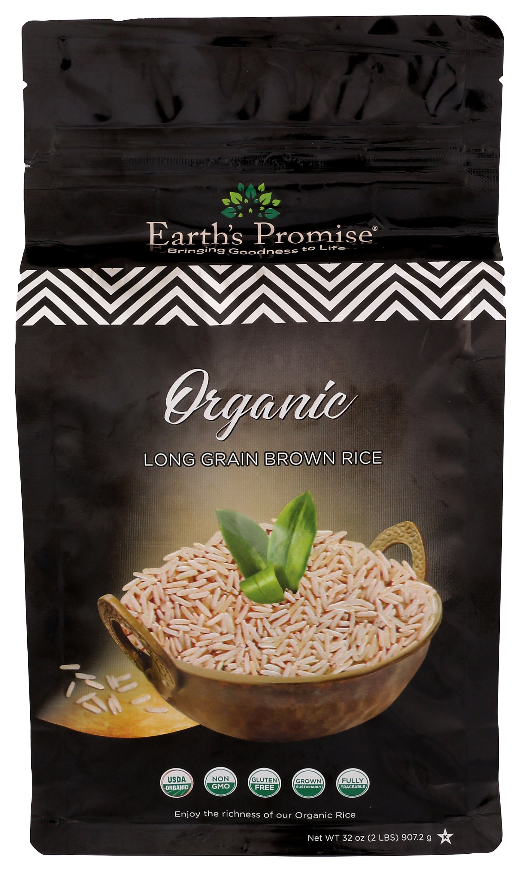 EARTHS PROMISE RICE BRWN LONG GRAIN ORG - Case of 5