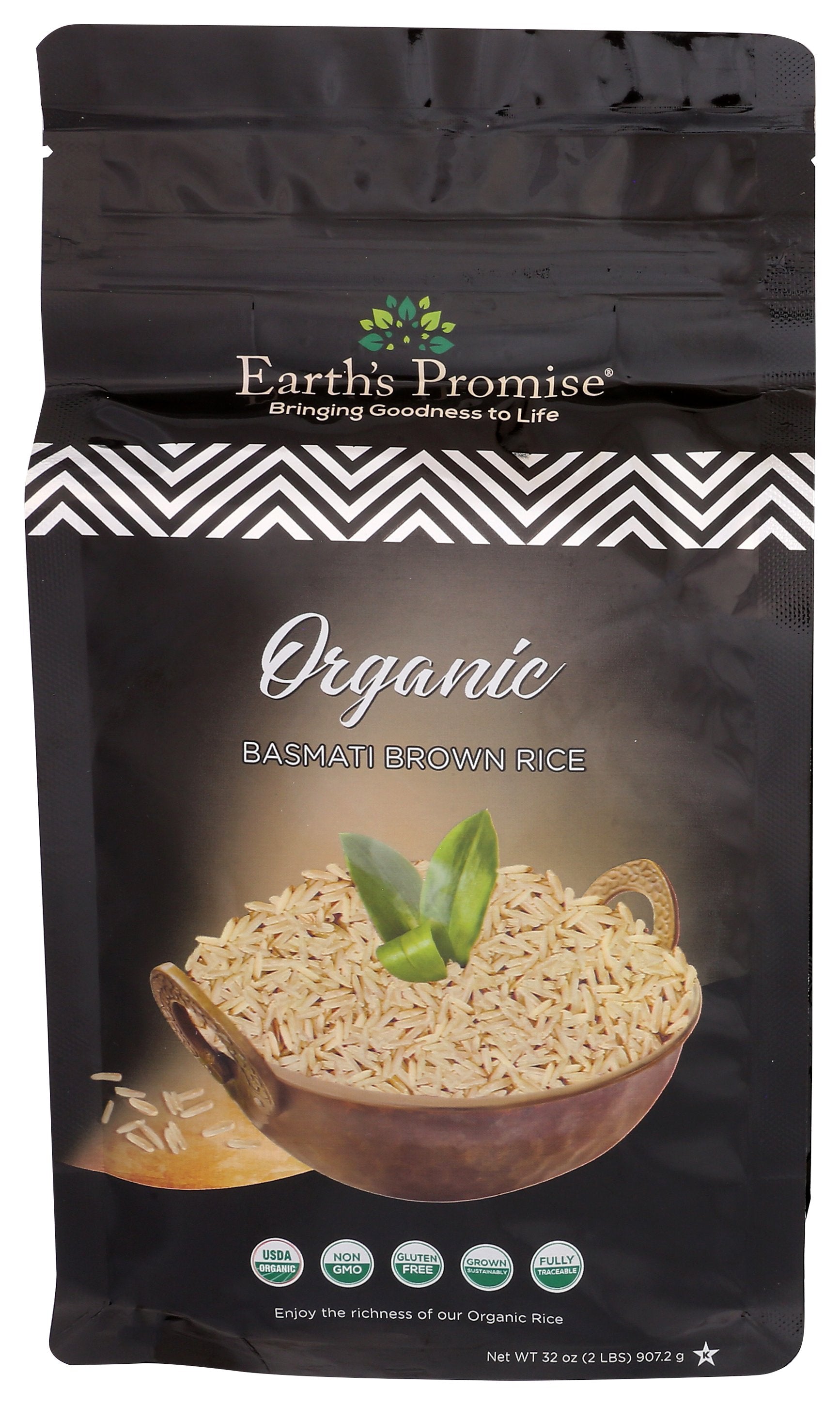 EARTHS PROMISE RICE BASMATI BROWN ORG - Case of 5