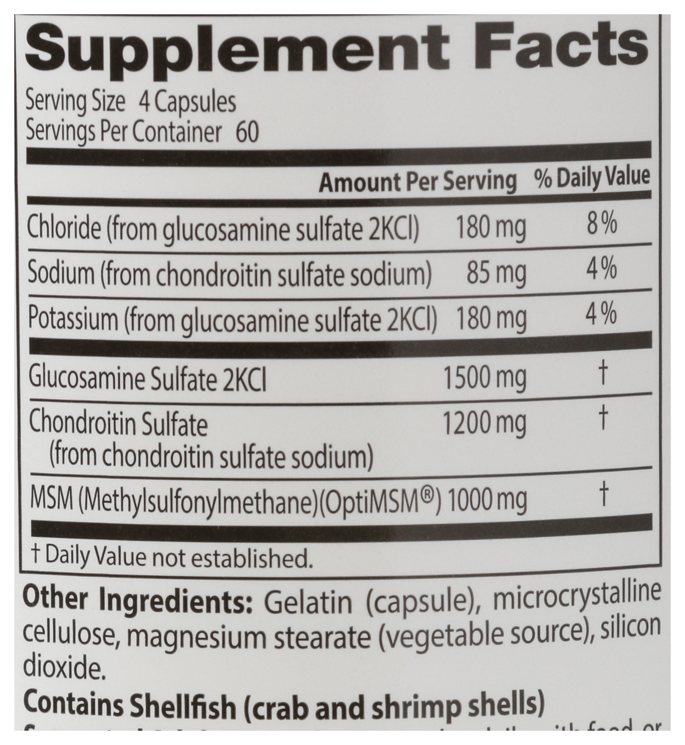 DOCTORS BEST GLUCOSAMINE CHONDRTIN MSM