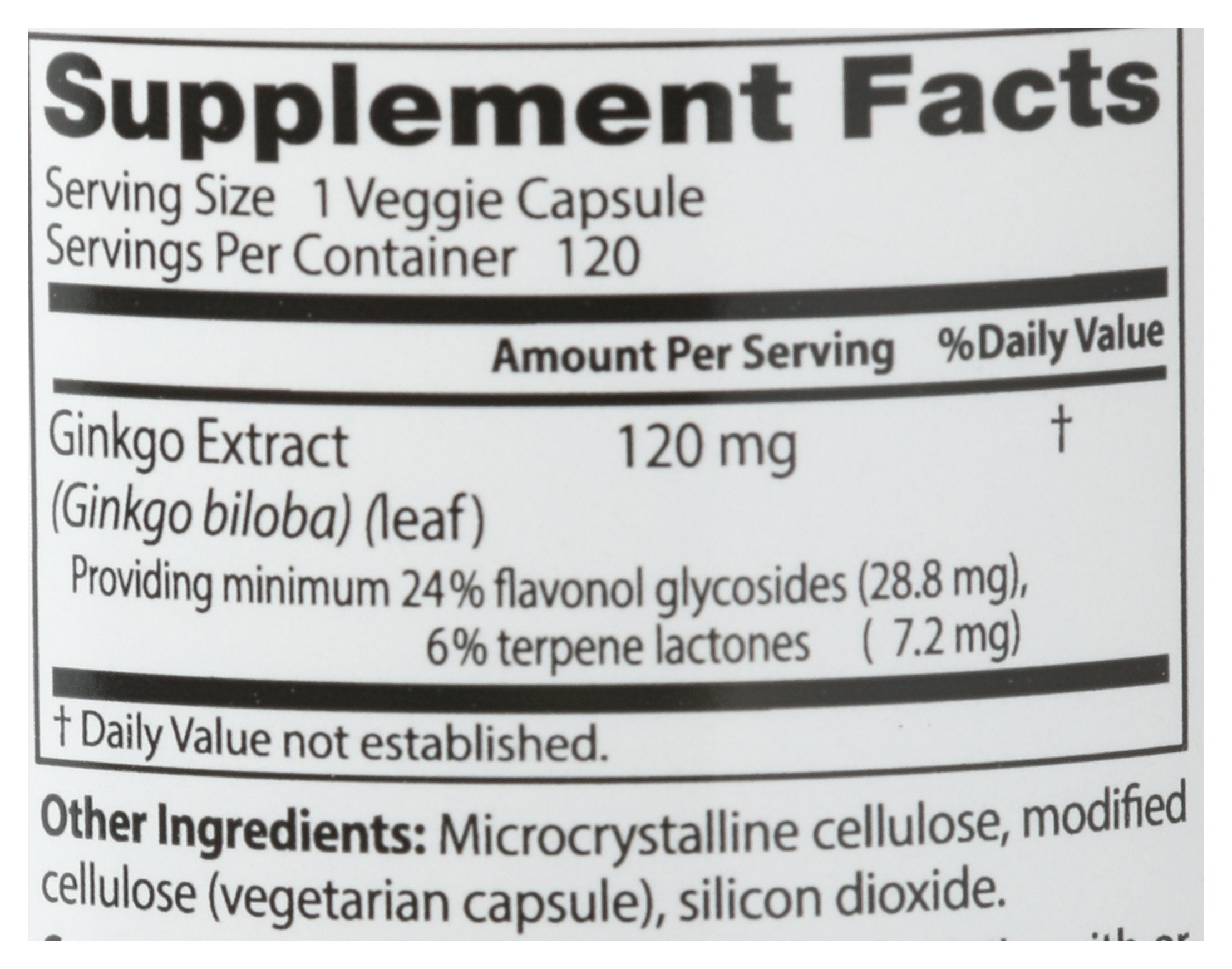 DOCTORS BEST EX STRENGTH GINKGO 120MG