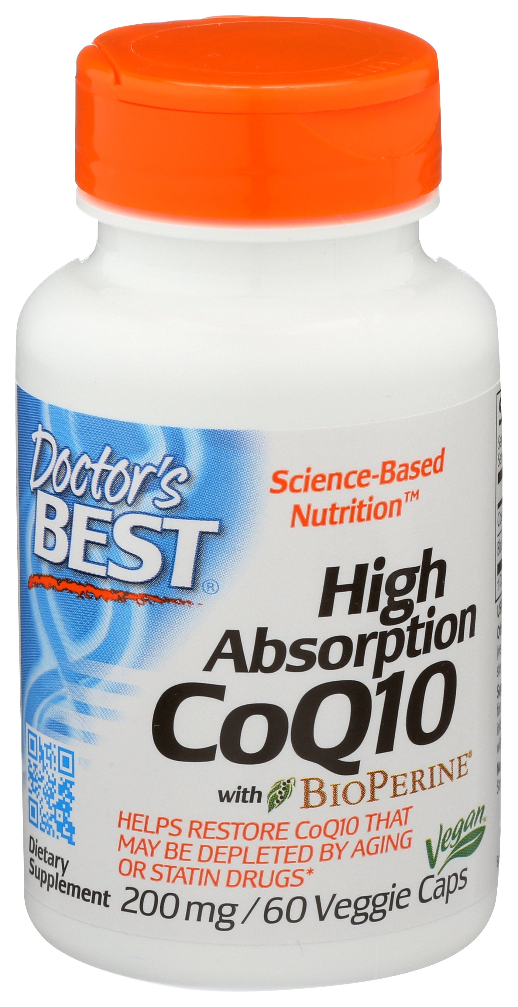 DOCTORS BEST HIGH ABSORB COQ10 200MG [DOCTOR'S BEST - HIGH ABSORPTION COQ10 - 60 COUNT - 60 VC]