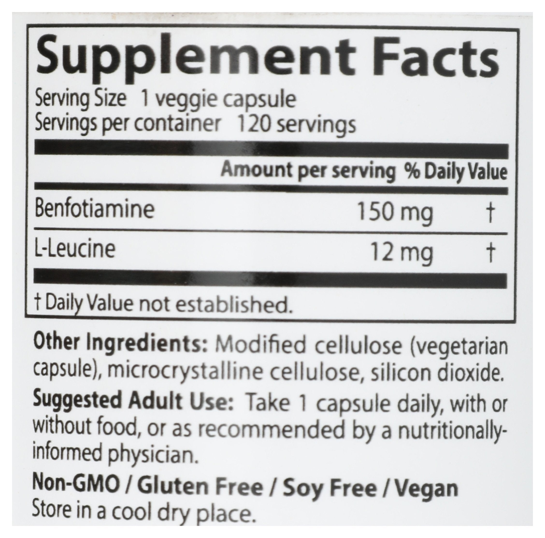 DOCTORS BEST BENFOTIAMINE 150MG