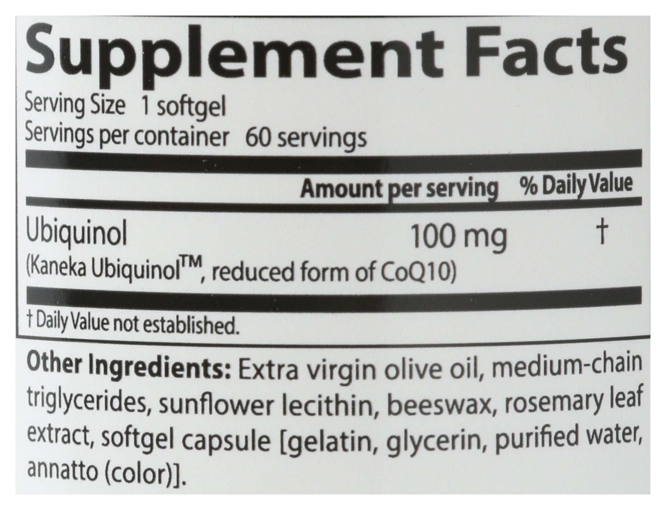 DOCTORS BEST UBIQUINOL 100MG