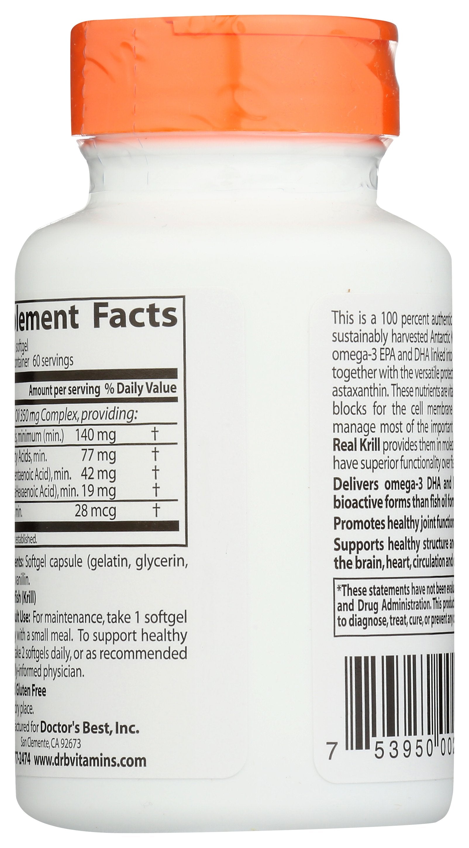 DOCTORS BEST REAL KRILL 350MG