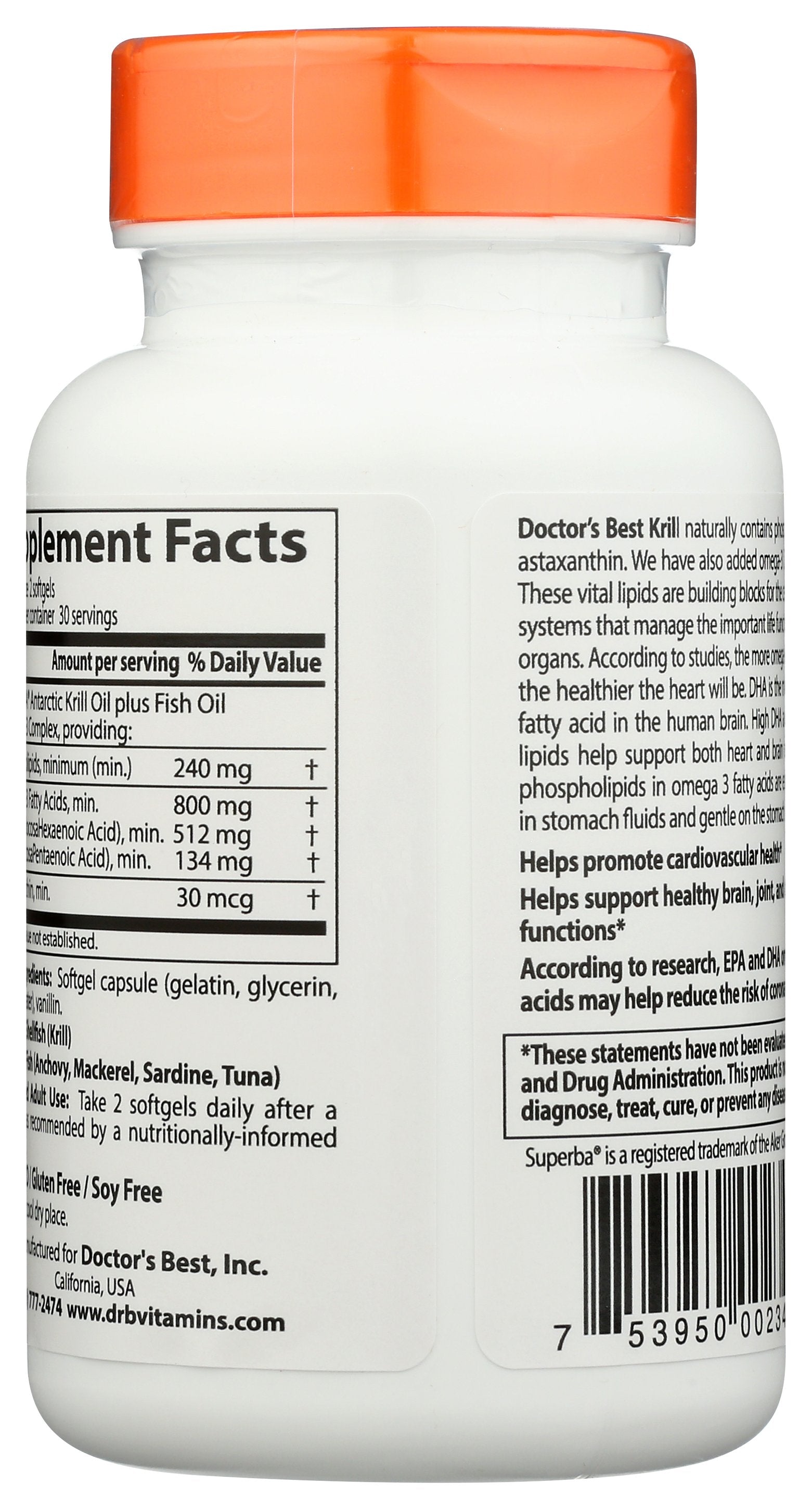 DOCTORS BEST ENHANCED OMEGA3 KRILL OIL