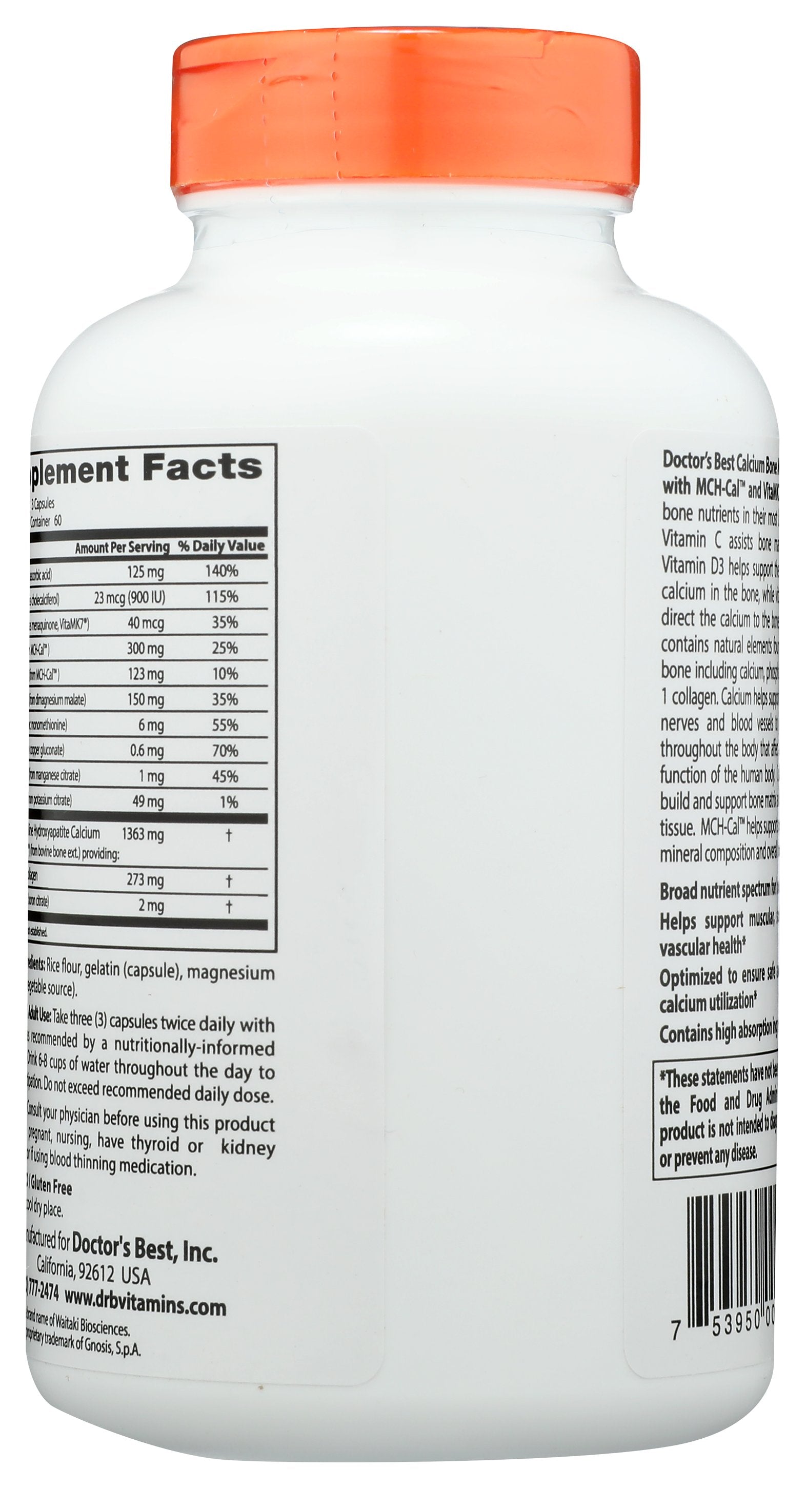 DOCTORS BEST CALCIUM BONE COMPLEX