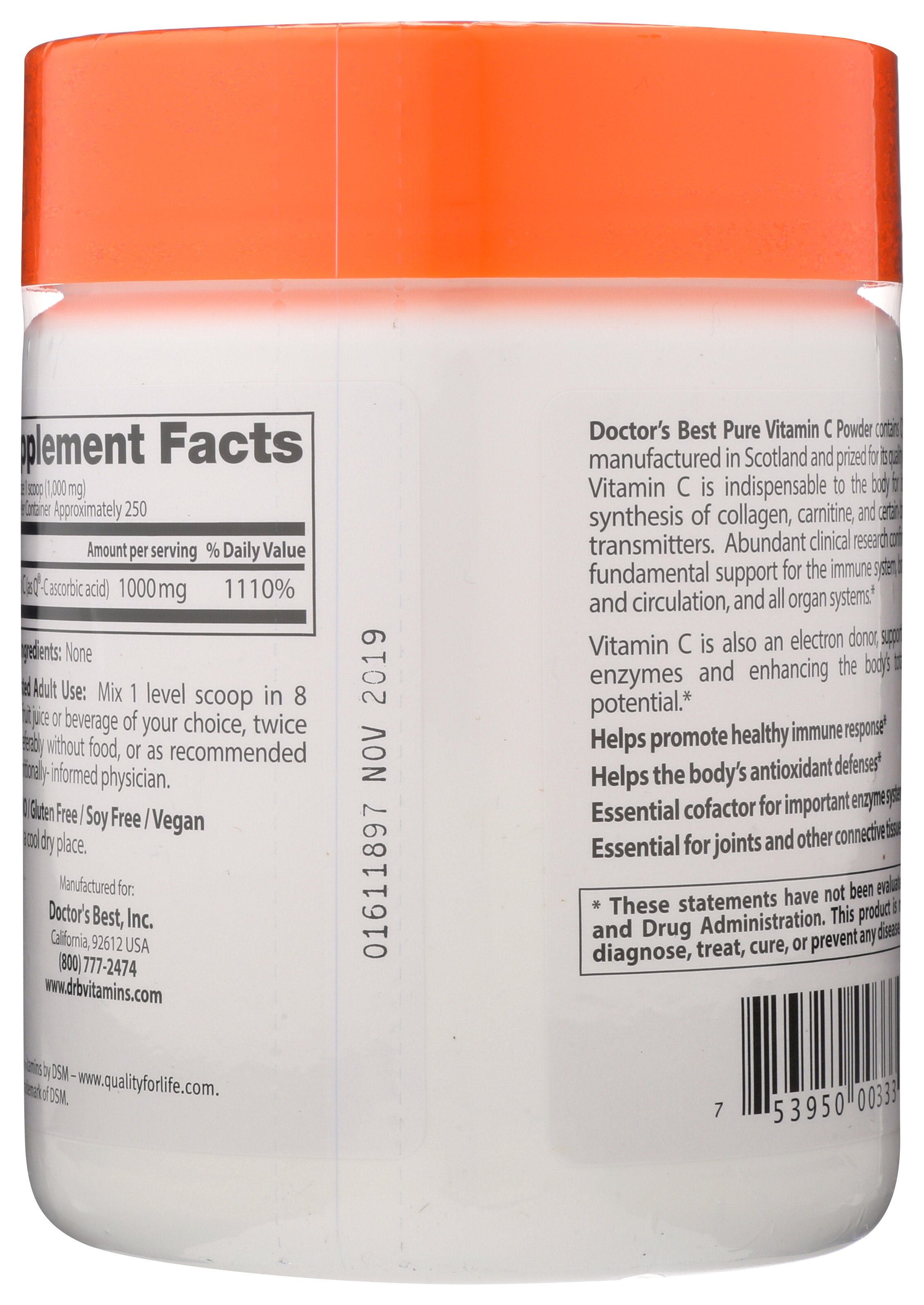 DOCTORS BEST VITAMIN C Q-C POWDER